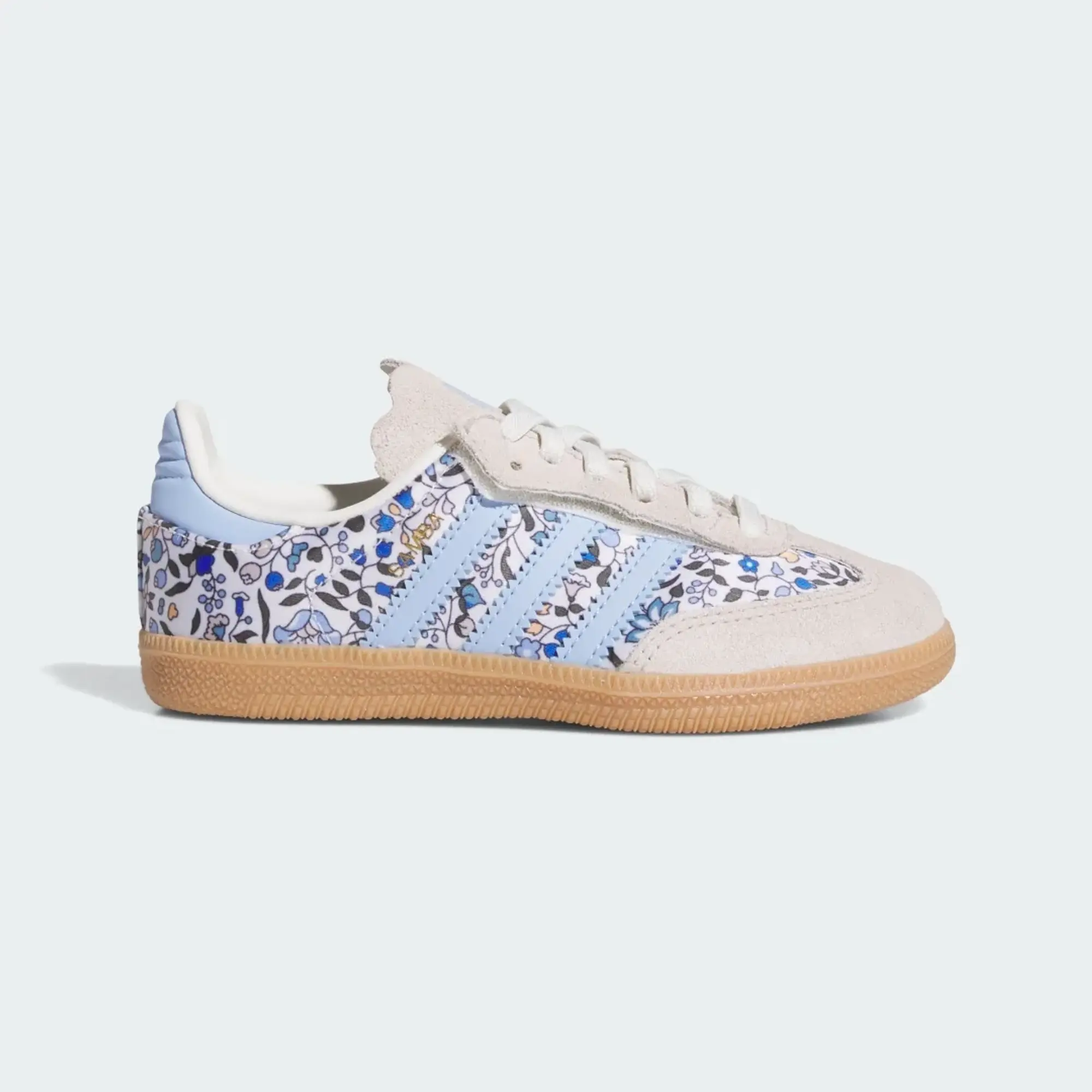 adidas Samba OG x Liberty London Comfort Closure Elastic Lace Shoes Kids