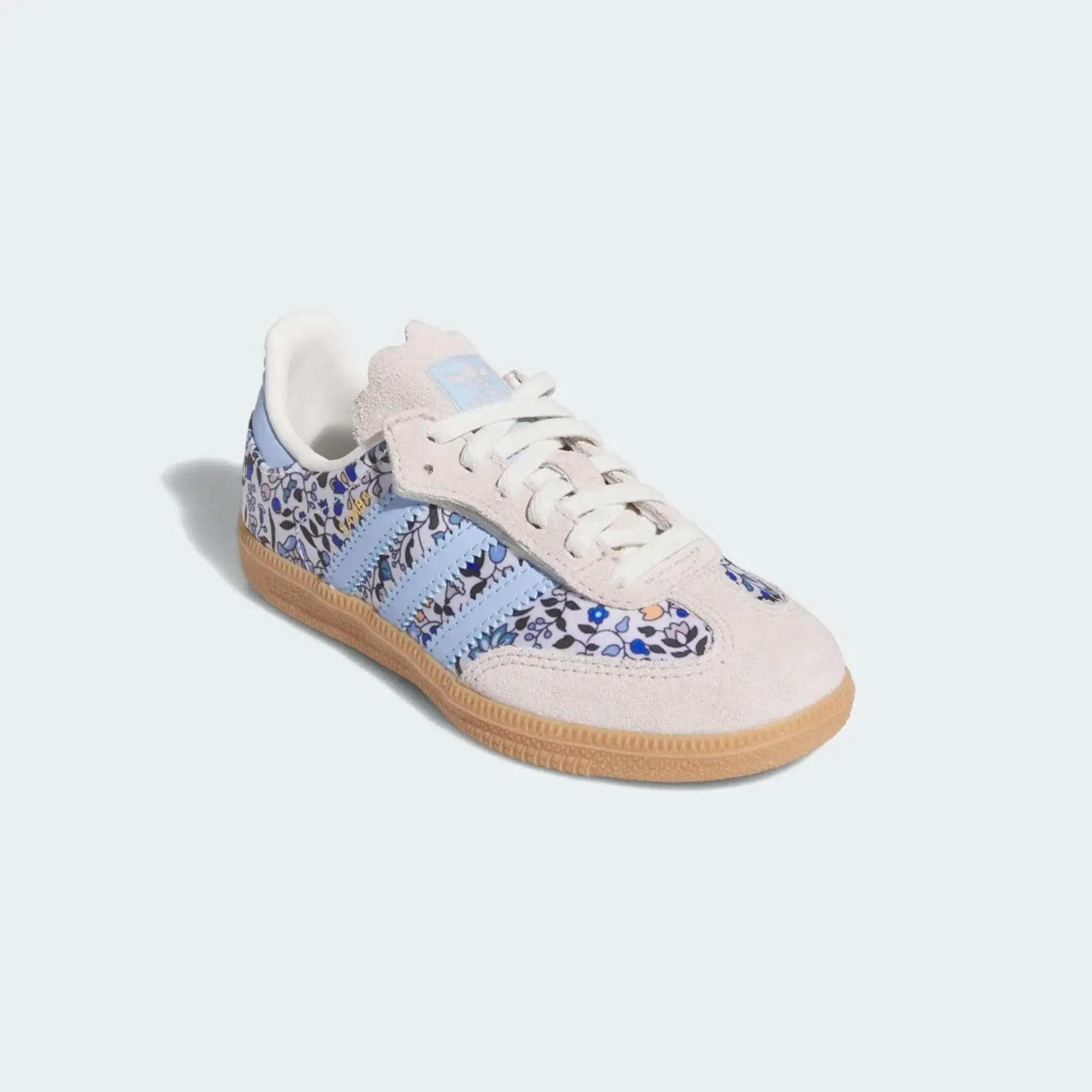 adidas Samba OG x Liberty London Comfort Closure Elastic Lace Shoes Kids