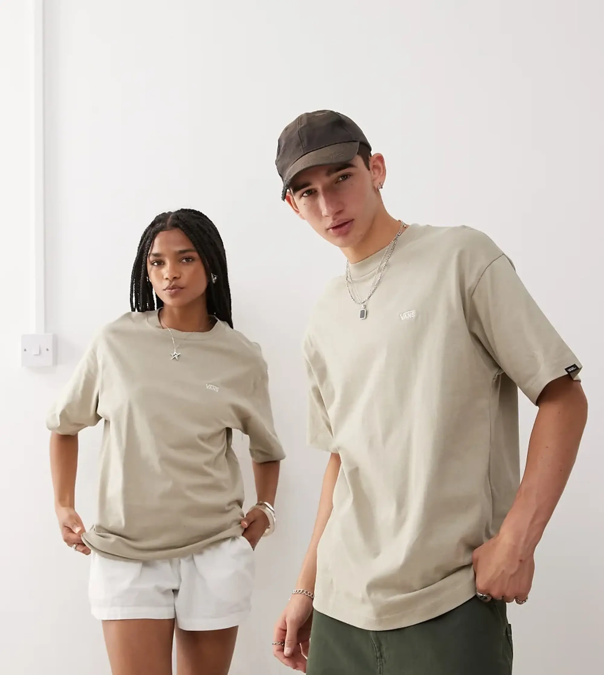 Vans Left Chest Logo Oversized T-Shirt In Grey - Exclusive To Asos