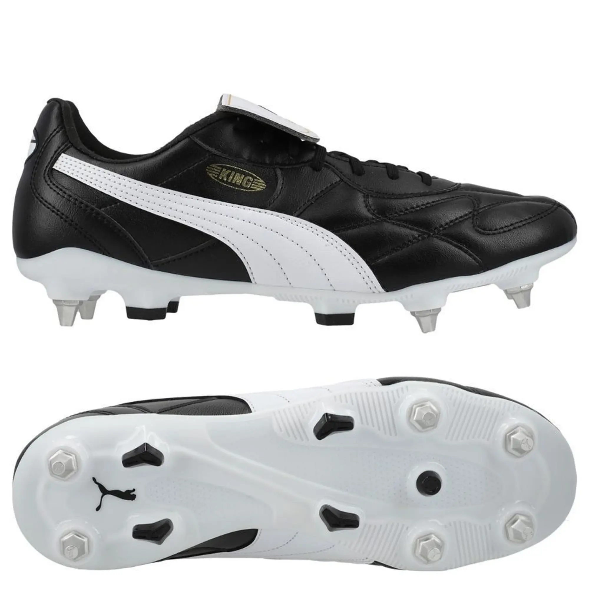 Puma King Top Sg - Puma Black/Puma White/Puma Gold - ['Black']