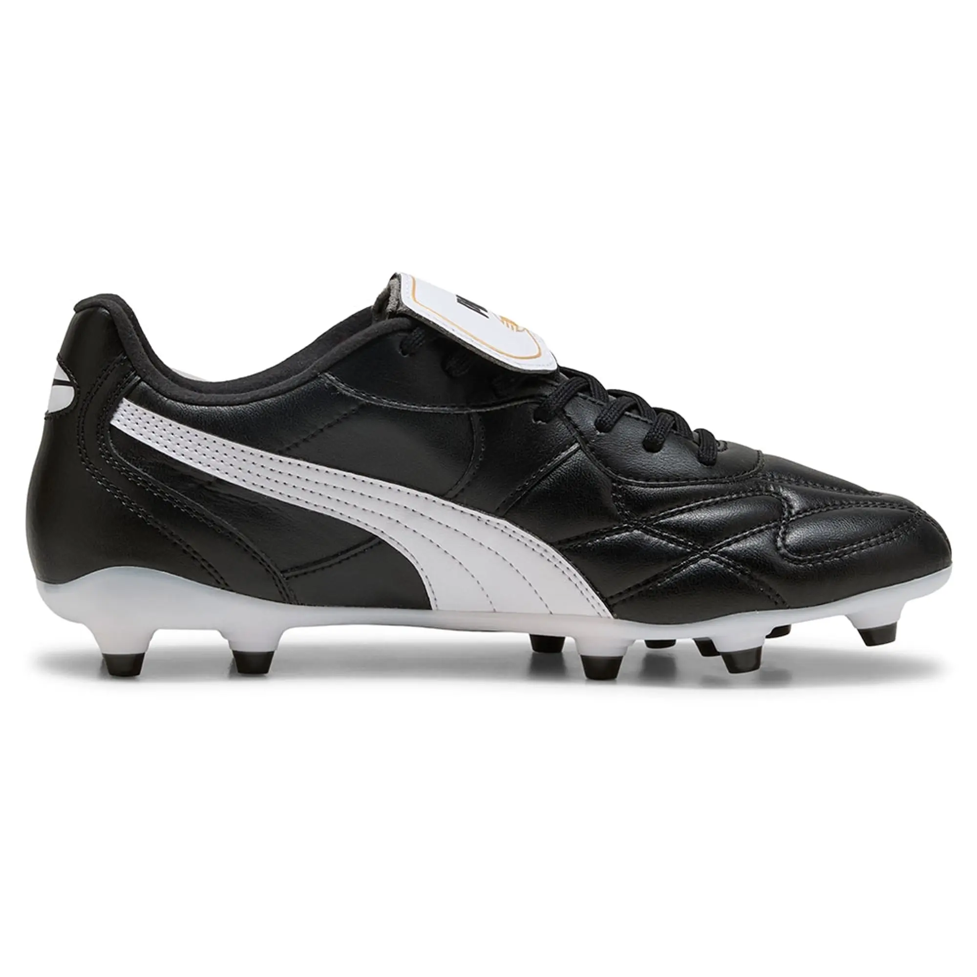 PUMA King Top FG/AG Football Boots Unisex, Black/White/Gold
