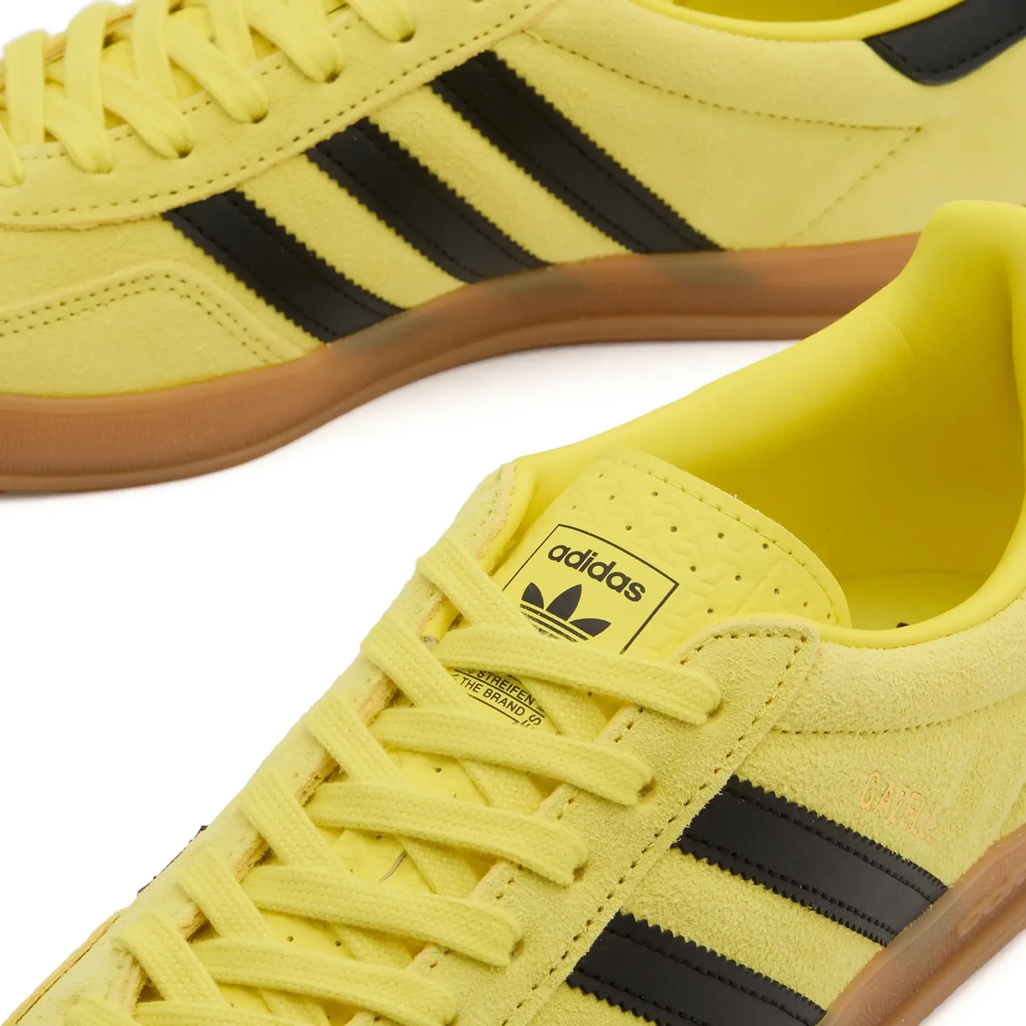adidas Originals Adidas Men's Gazelle Indoor Shock Yellow/Black/Gold Metallic