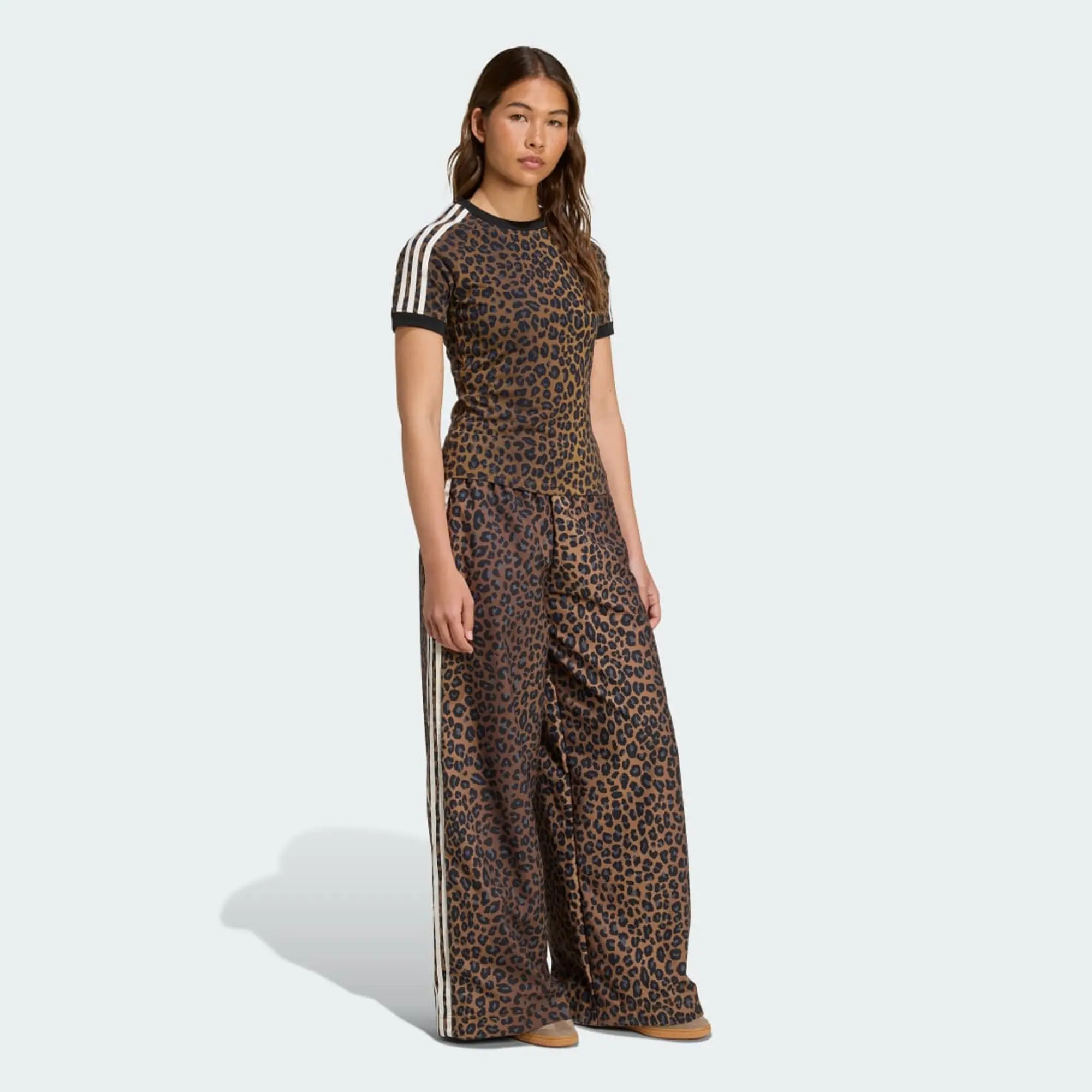 adidas Leopard Firebird Oversized Track Tracksuit Bottoms