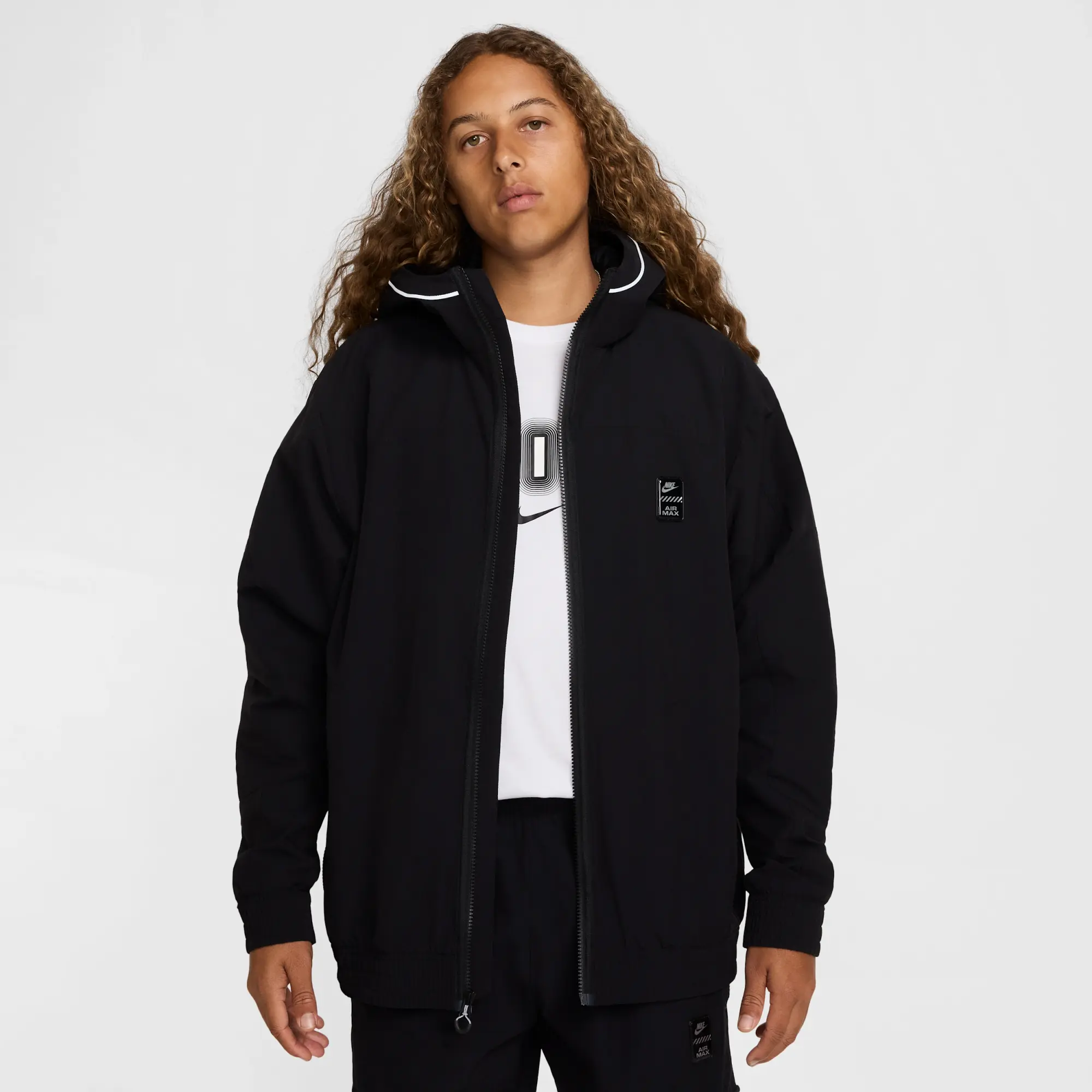 Nike Sportswear Air Max Men's Woven Jacket - Black - Nylon/Elastane