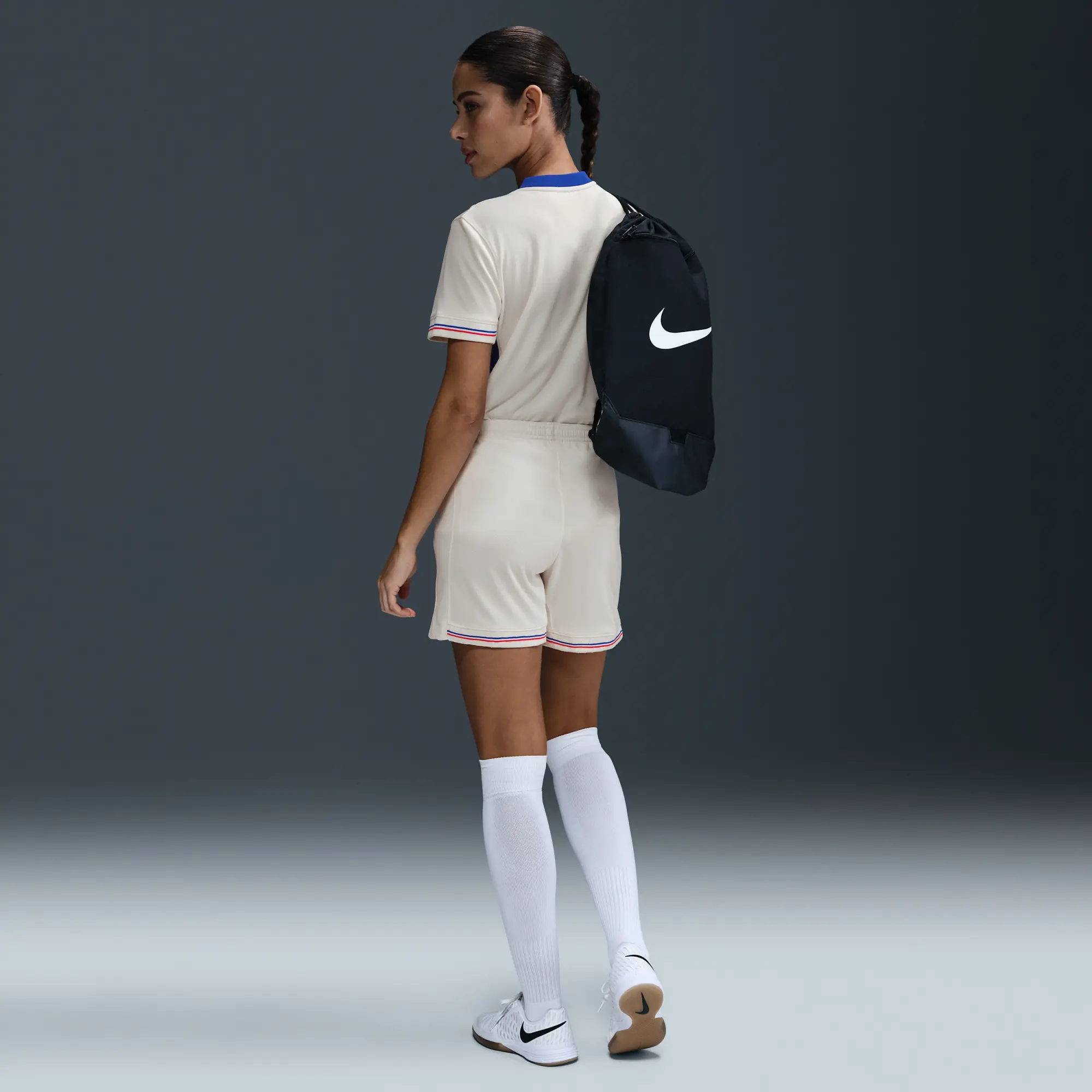 FFF 2025/26 Stadium Away Women's Nike Dri-FIT Football Replica Shorts - Brown - Polyester