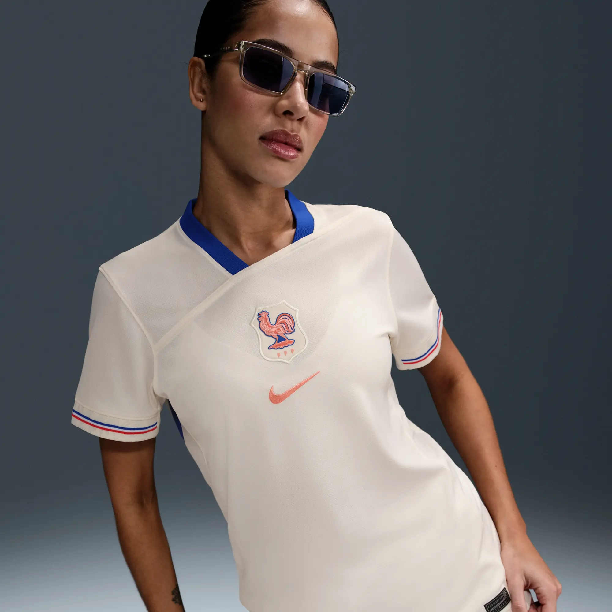 FFF 2025 Stadium Away (Women's Team) Women's Nike Dri-FIT Soccer Replica Jersey - Brown - Polyester