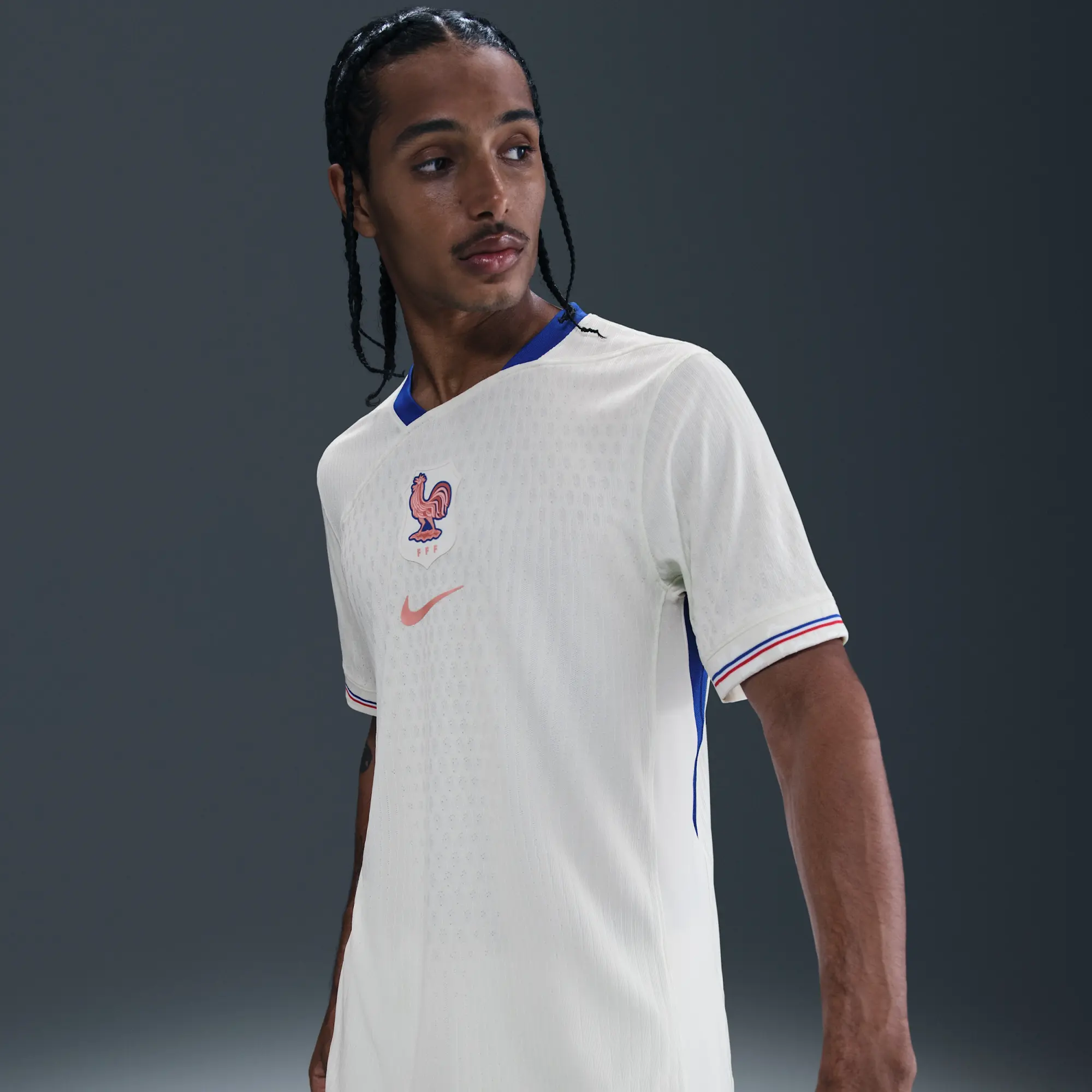 FFF 2025 Match Away (Women's Team) Men's Nike Dri-FIT ADV Football Authentic Shirt - Brown - Polyester