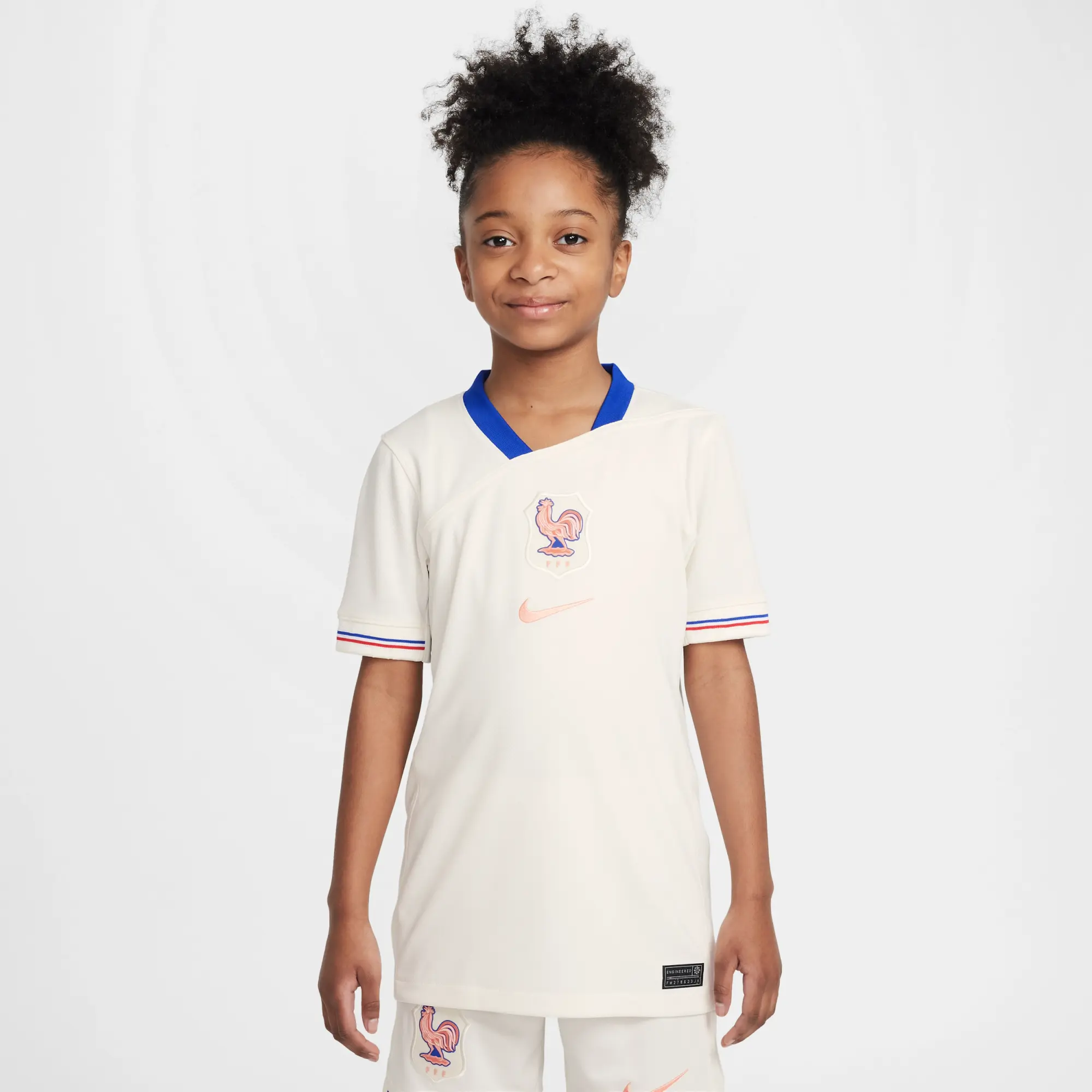 FFF 2025 Stadium Away (Women's Team) Big Kids' Nike Dri-FIT Soccer Replica Jersey - Brown - Polyester