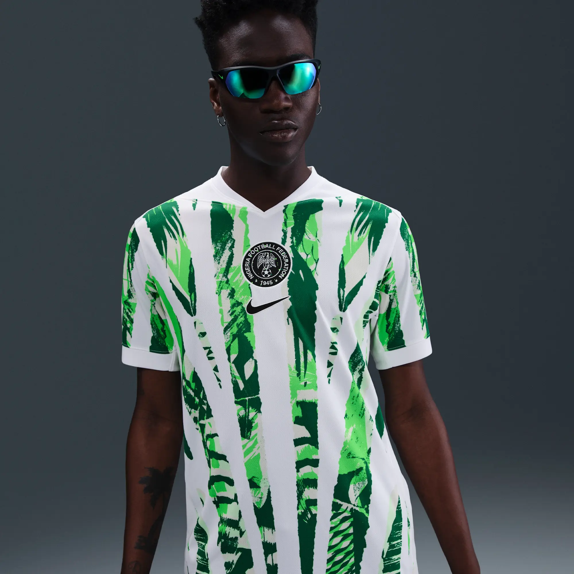 Nigeria 2025 Stadium Away (Women's Team) Men's Nike Dri-FIT Football Replica Shirt - White - Polyester
