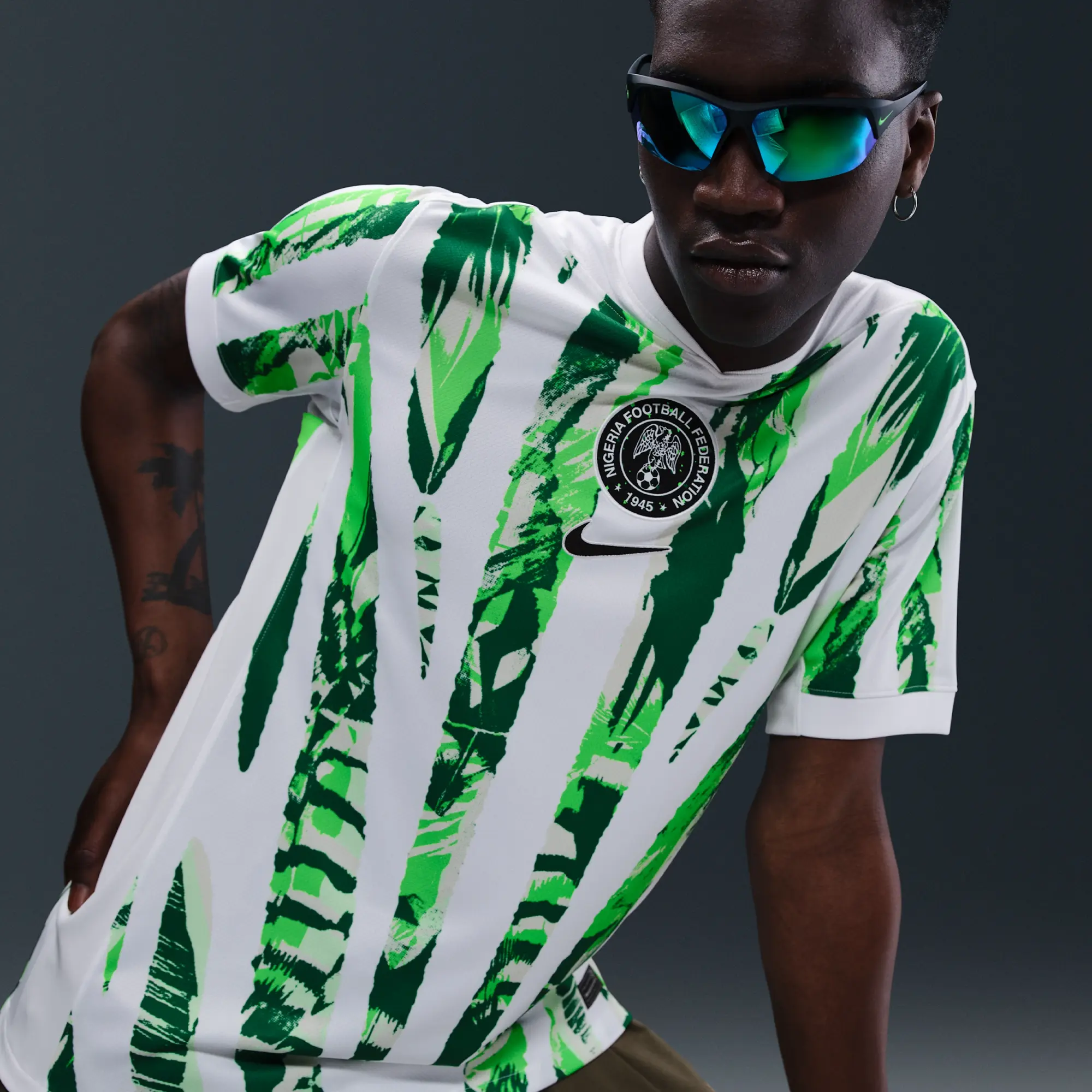 Nigeria 2025 Stadium Away (Women's Team) Men's Nike Dri-FIT Football Replica Shirt - White - Polyester