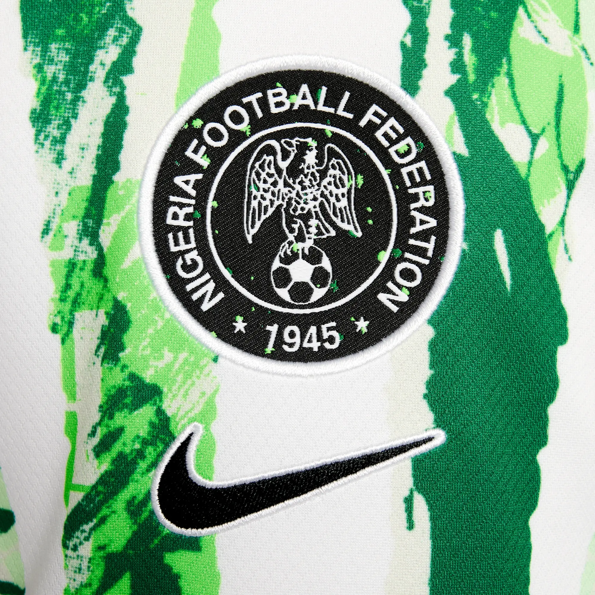 Nigeria 2025 Stadium Away (Women's Team) Older Kids' Nike Dri-FIT Football Replica Shirt - White - Polyester