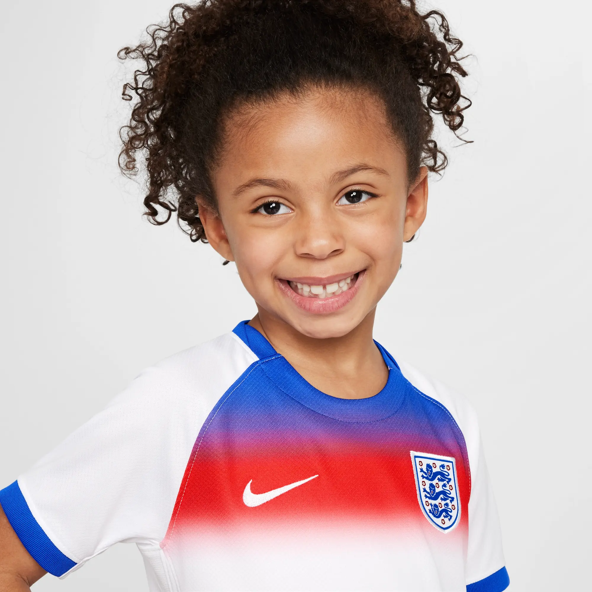 England 2025/26 Stadium Home Little Kids' Nike Soccer Replica 3-Piece Kit - Blue - Polyester