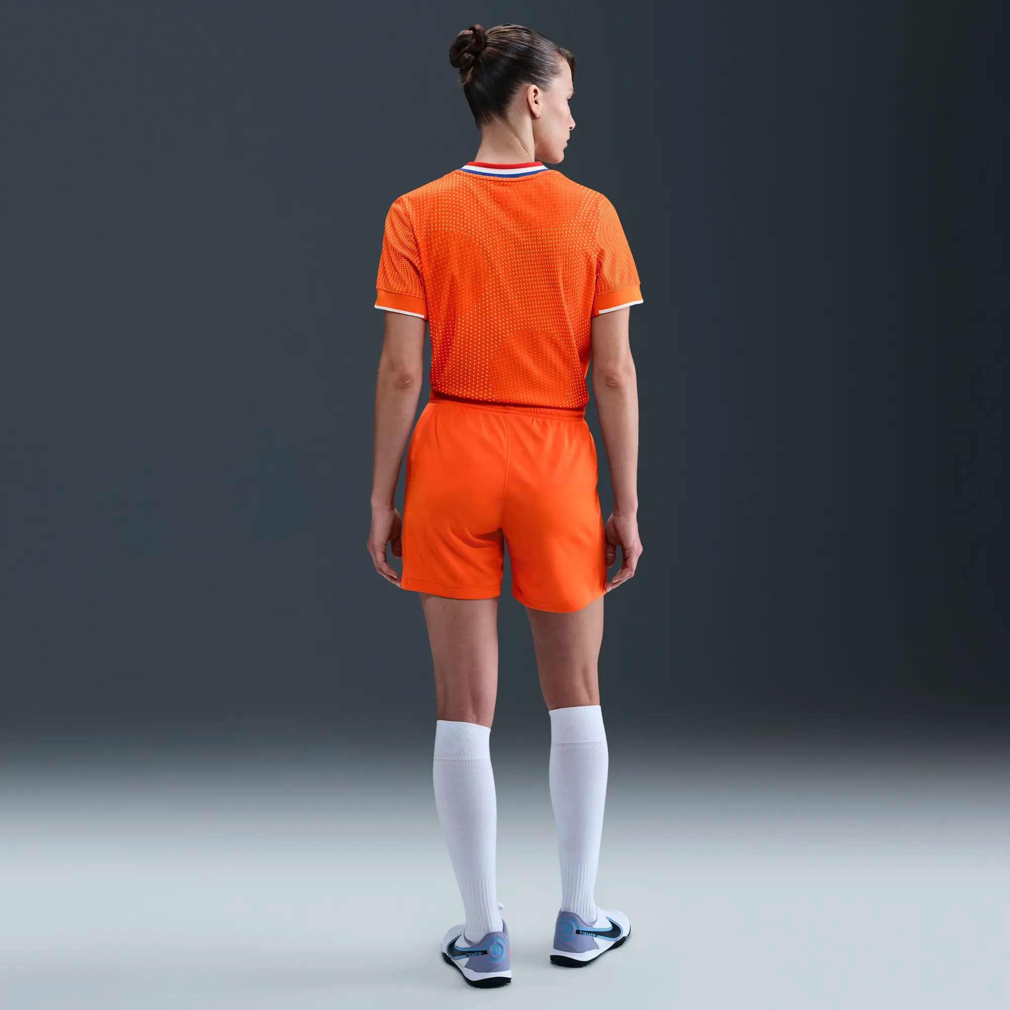 Netherlands 2025/26 Stadium Home Women's Nike Dri-FIT Football Replica Shorts - Orange - Polyester