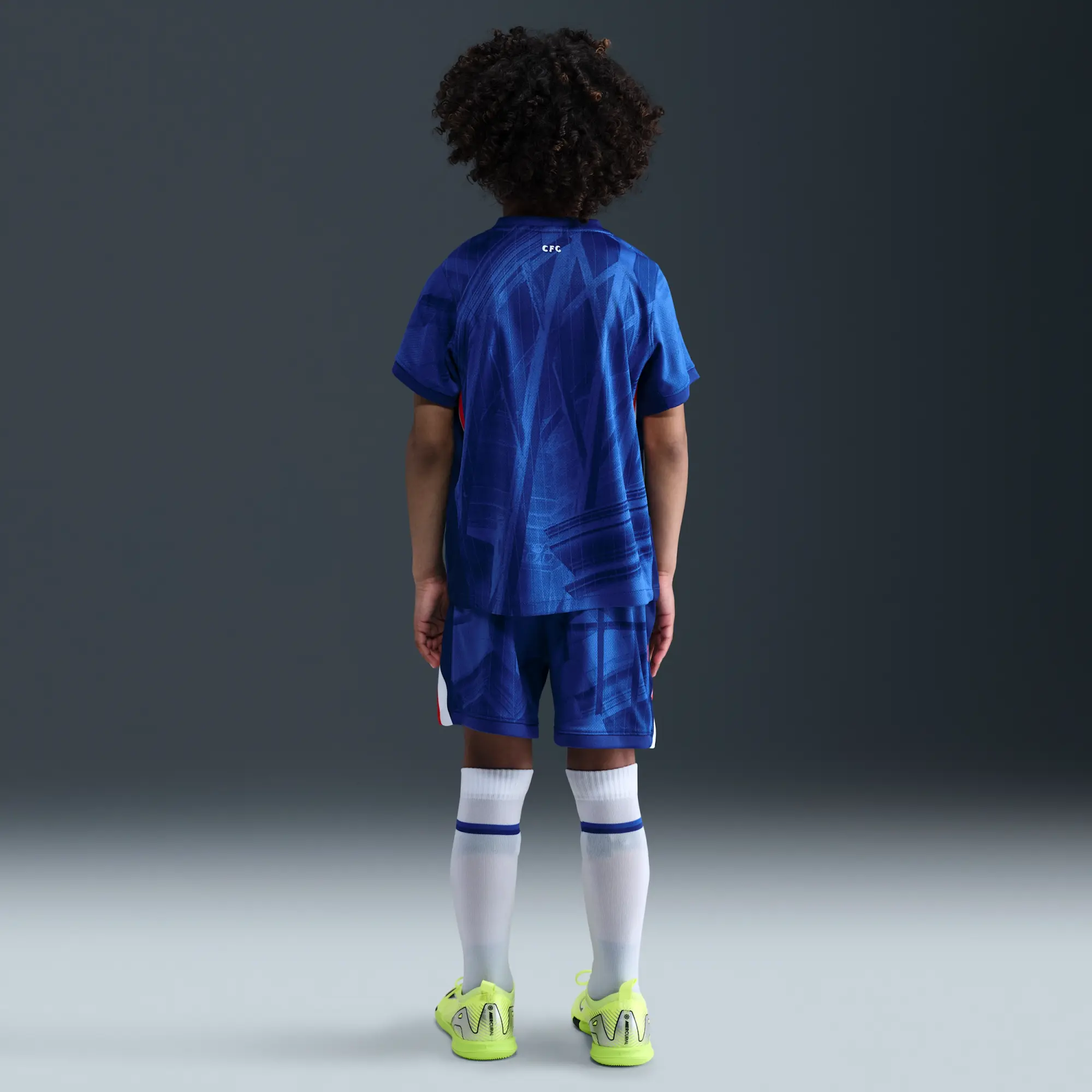Chelsea FC 2025/26 Stadium Home Little Kids' Nike Soccer Replica 3-Piece Kit - Blue - Polyester