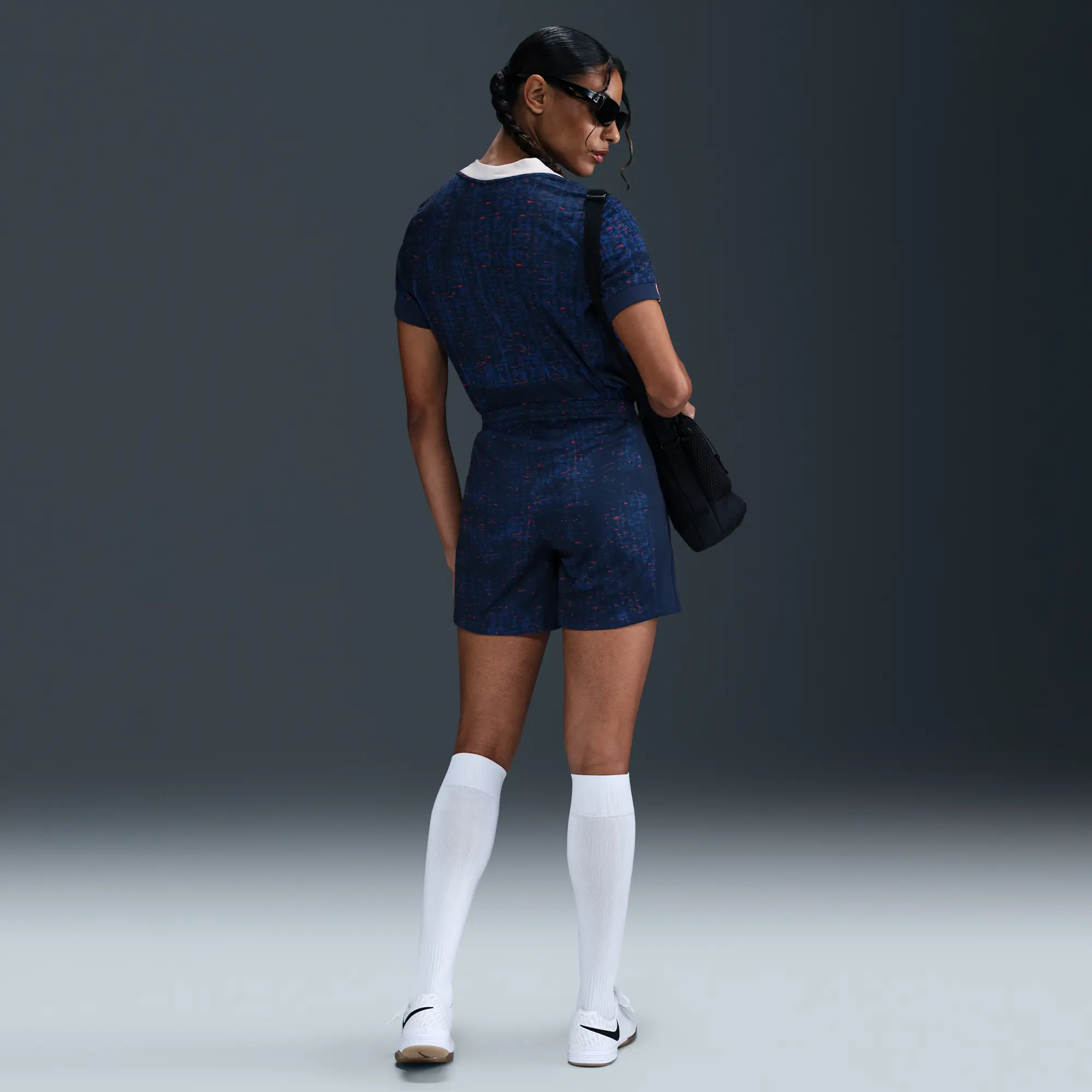 FFF 2025/26 Stadium Home Women's Nike Dri-FIT Football Replica Shorts - Blue - Polyester