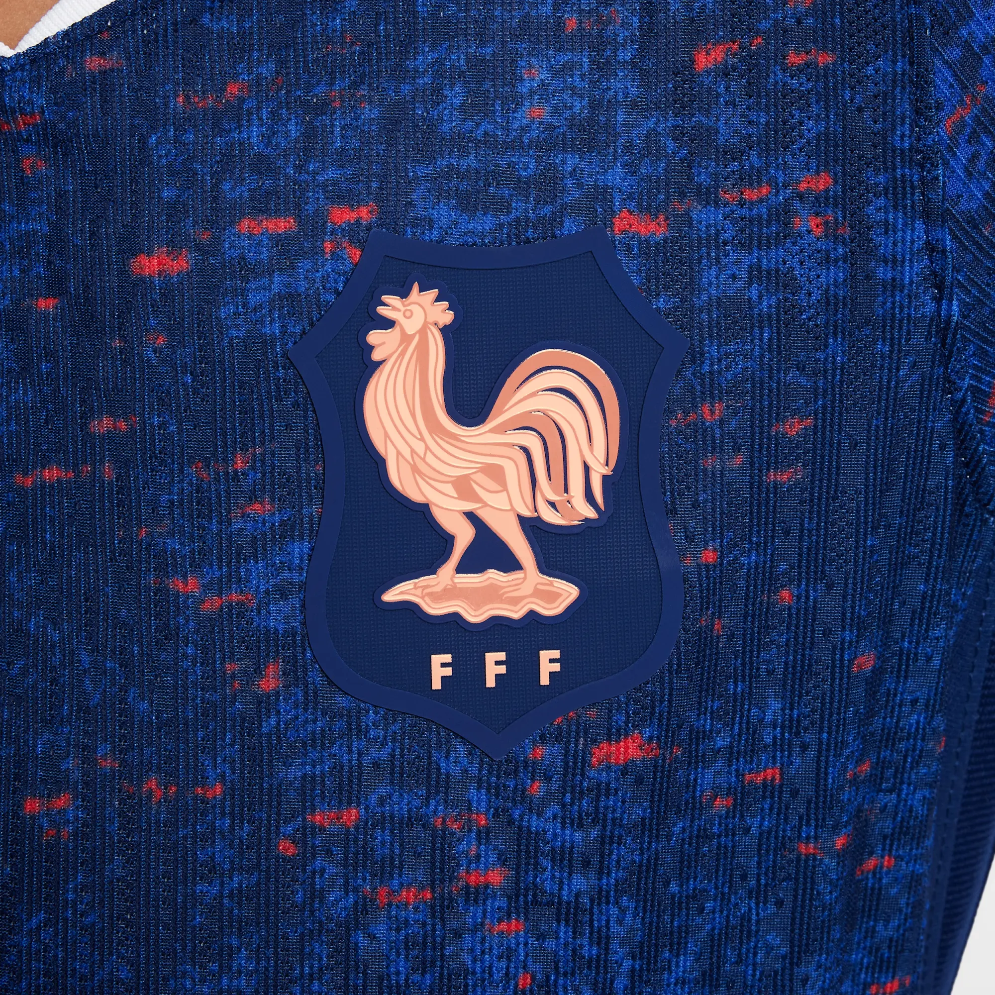 FFF 2025 Match Home (Women's Team) Big Kids' Nike Dri-FIT ADV Soccer Authentic Jersey - Blue - Polyester