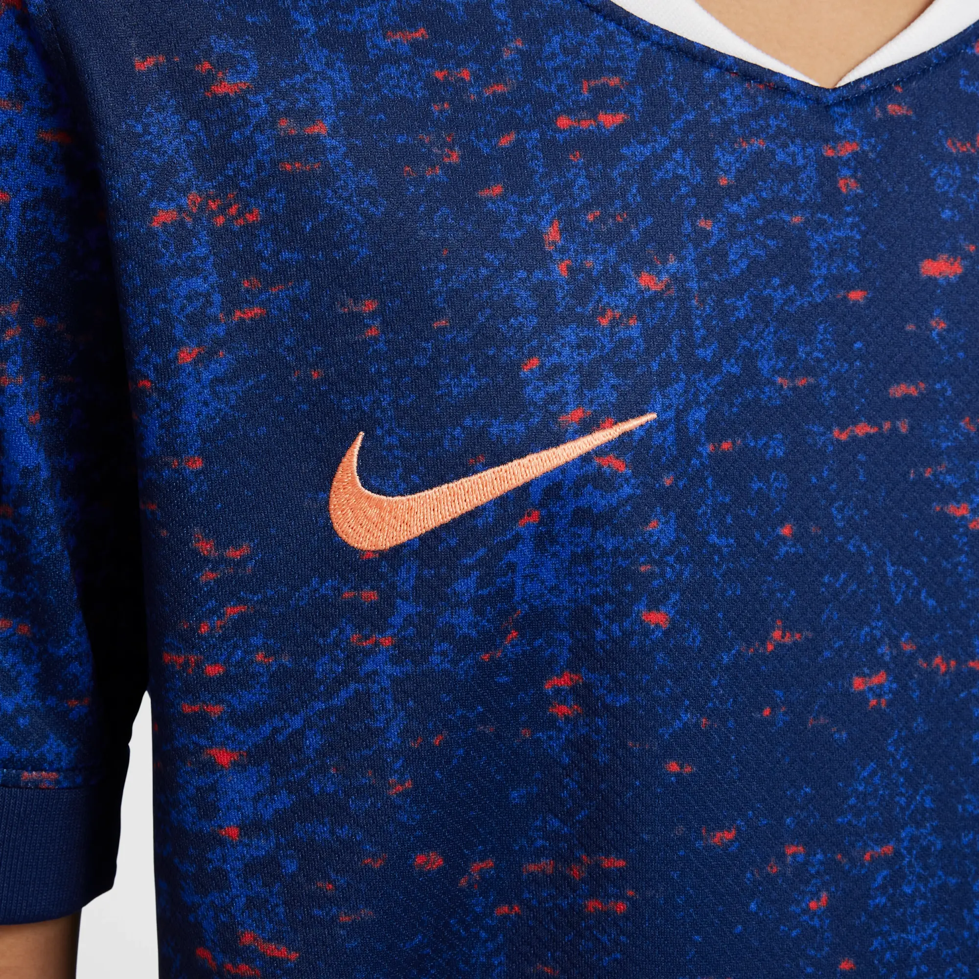 FFF 2025 Stadium Home (Women's Team) Big Kids' Nike Dri-FIT Soccer Replica Jersey - Blue - Polyester