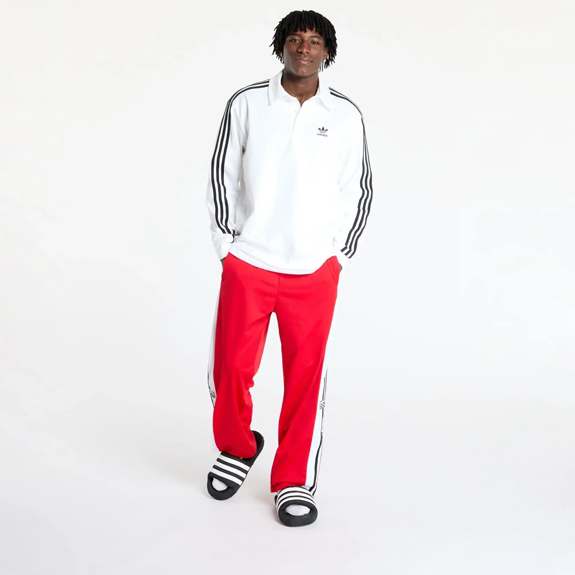 Pants Adidas Originals Adibreak Tracksuit Bottoms Better Scarlet/ Black S