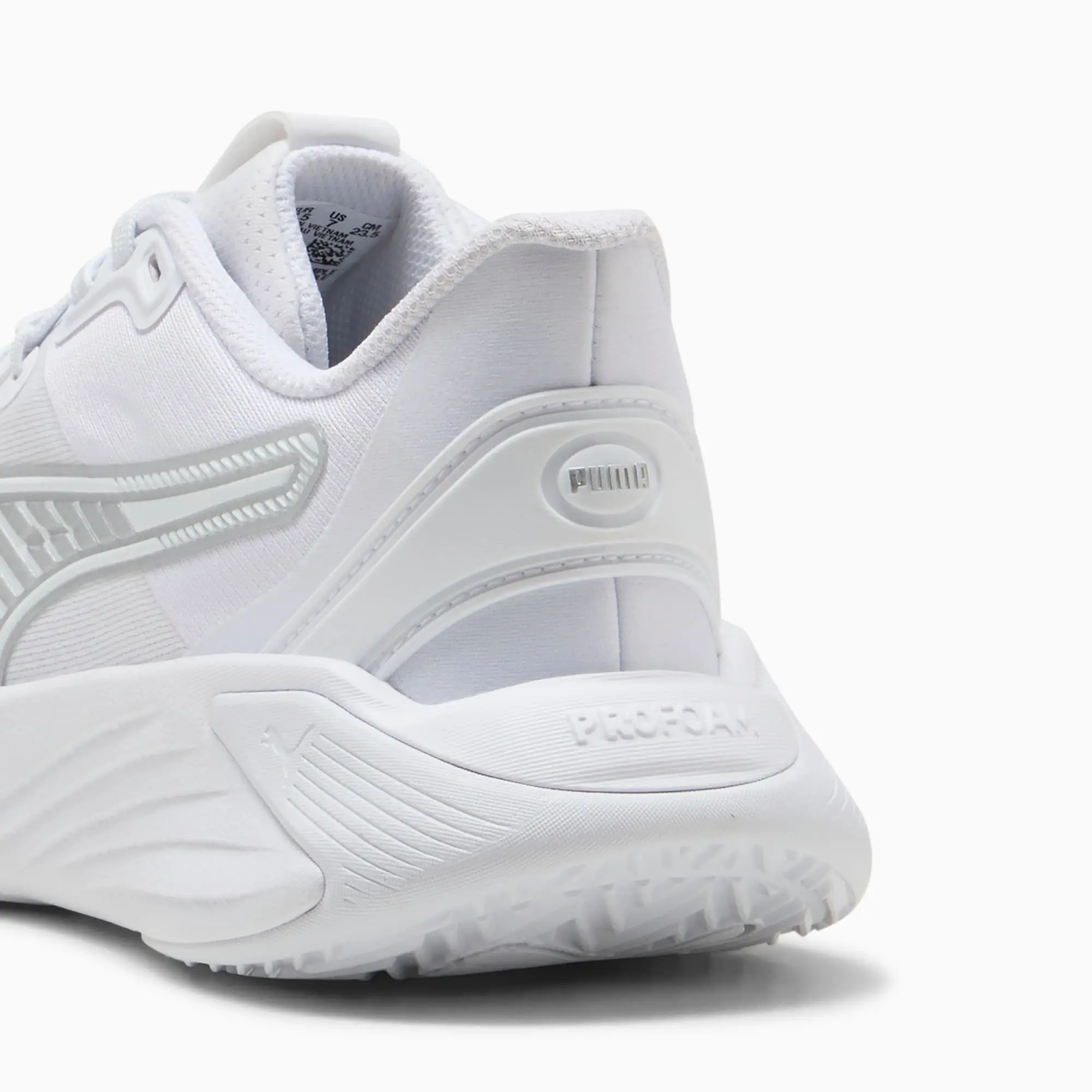 PUMA Pwr Hybrid Training Shoes Women, White/Silver, size 3