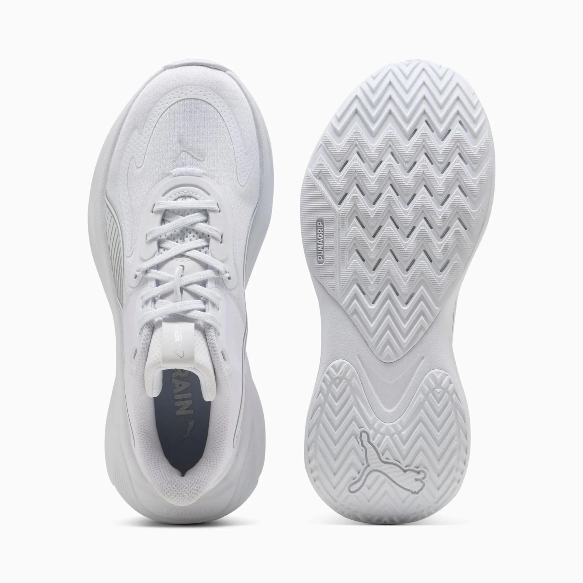 PUMA Pwr Hybrid Training Shoes Women, White/Silver, size 3