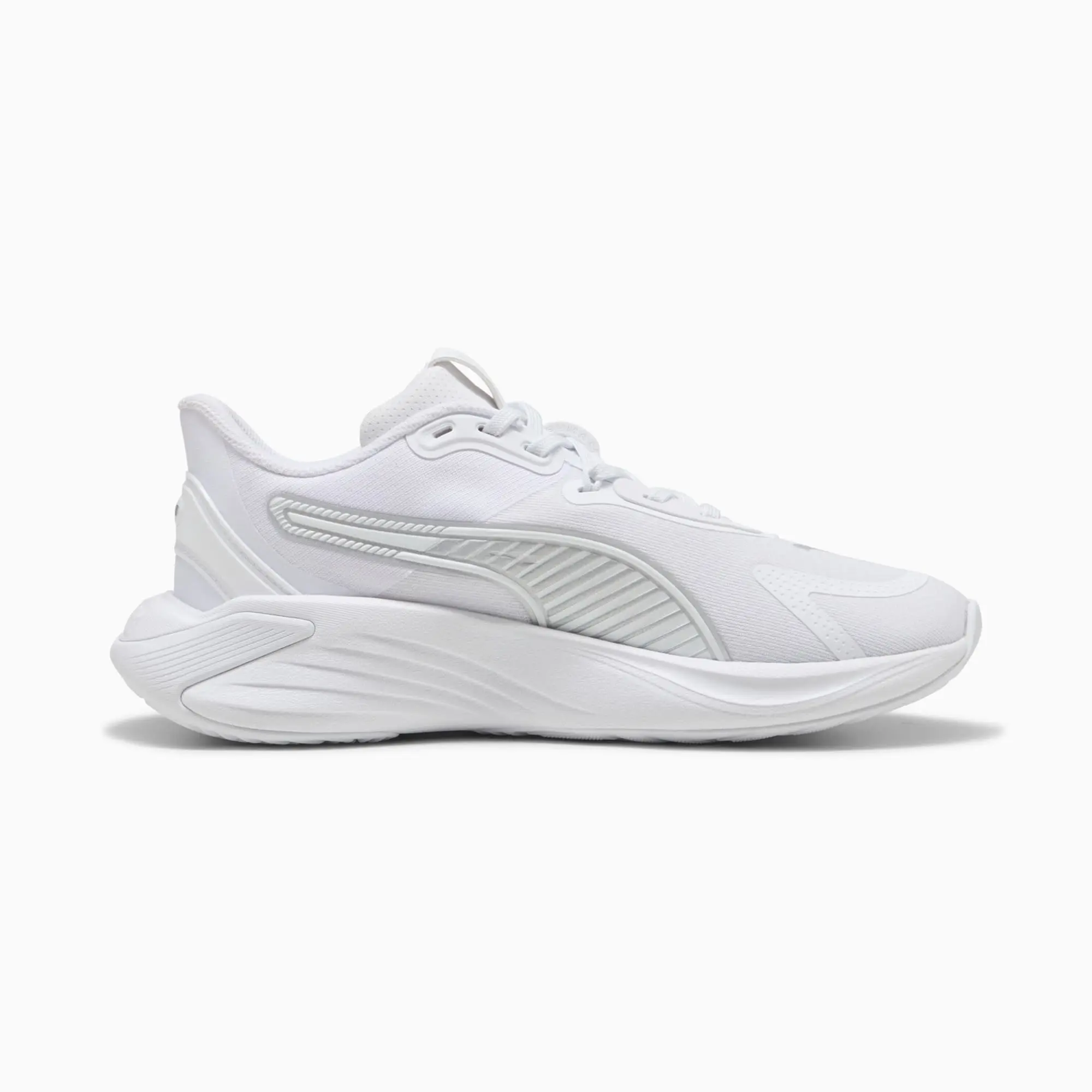 PUMA Pwr Hybrid Training Shoes Women, White/Silver, size 3