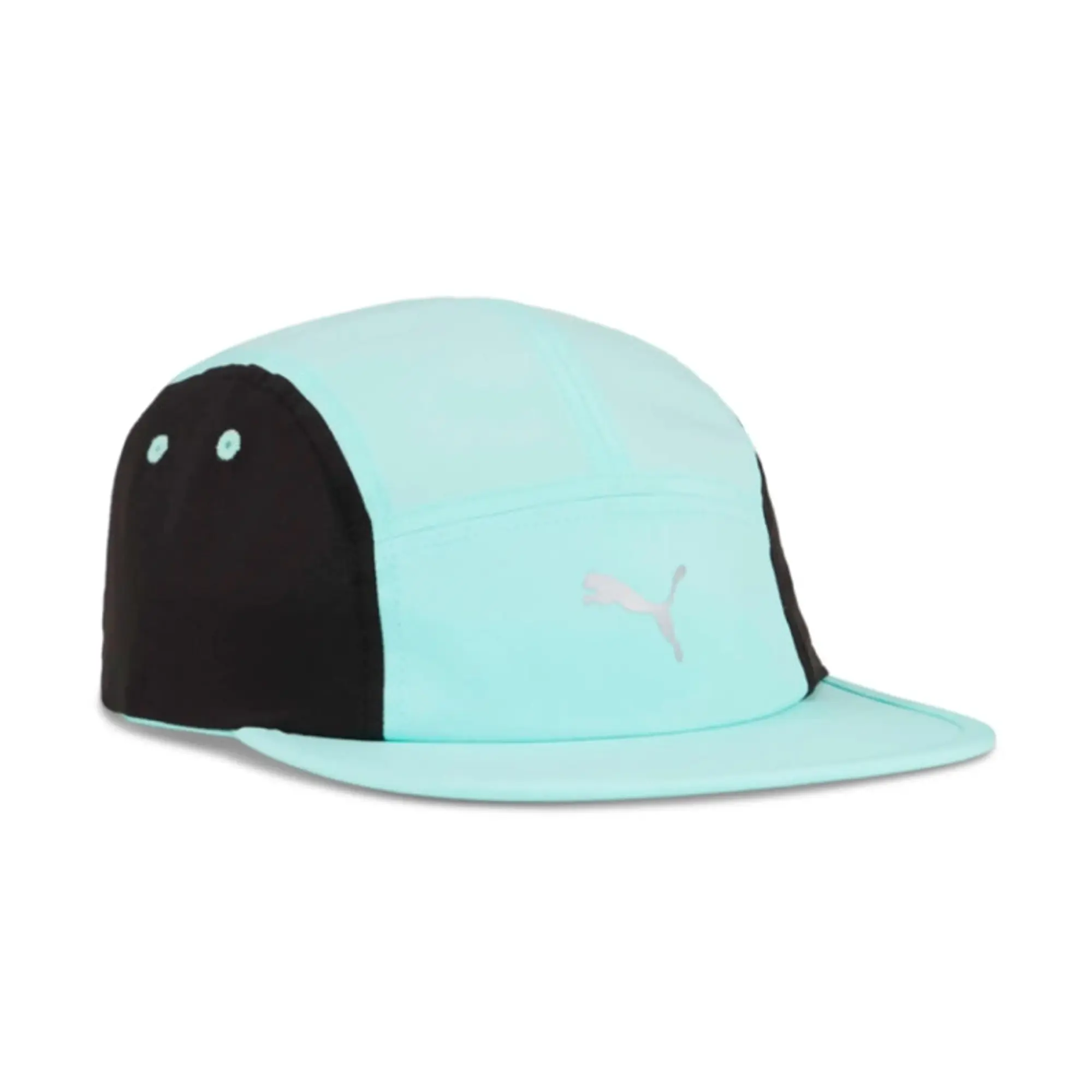 PUMA Essentials Running 5 Panel Cap, Mint Melt, size Large