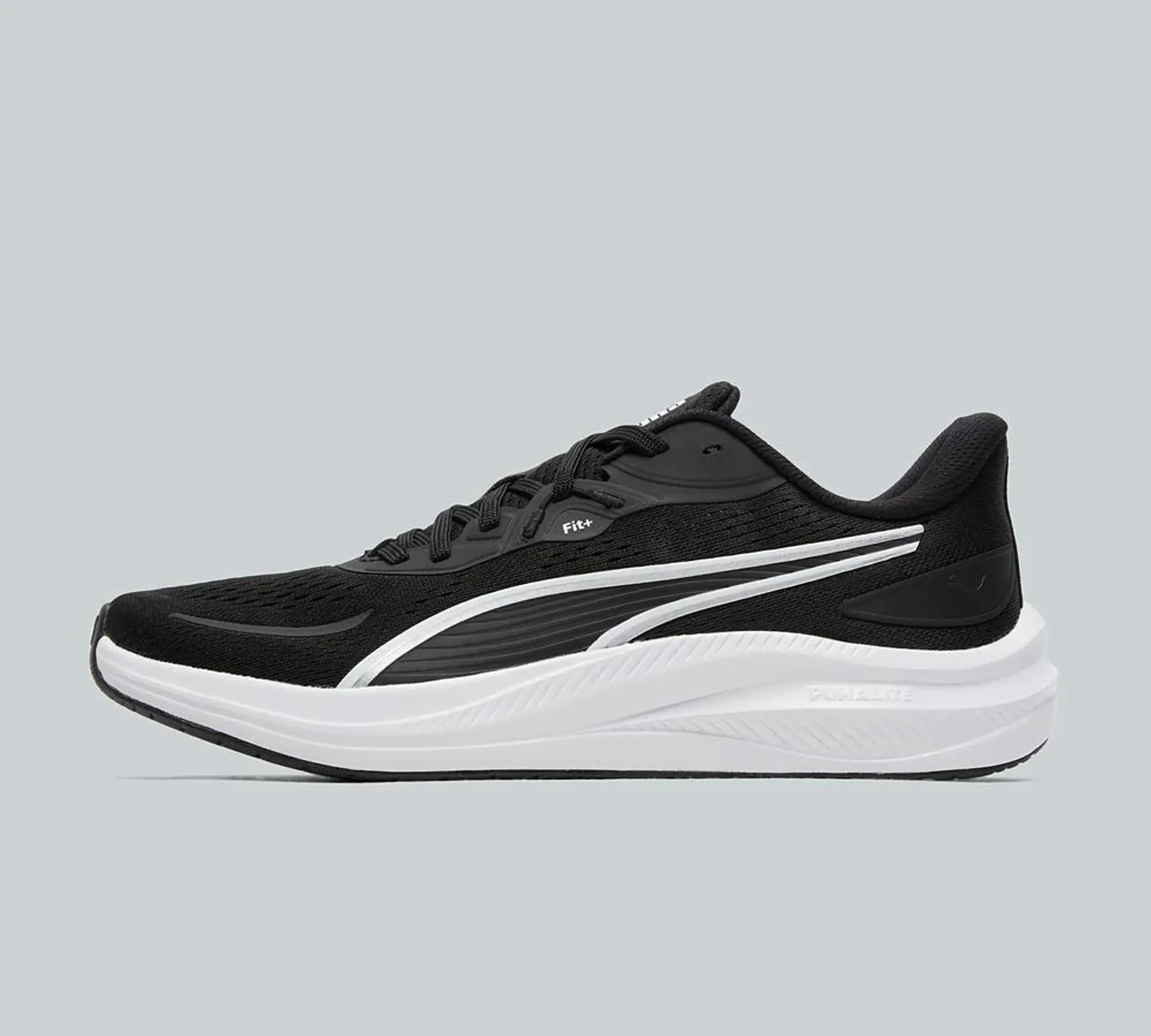 PUMA Skyrocket Lite 2 Running Shoes Unisex, Black/White/Silver, size 10