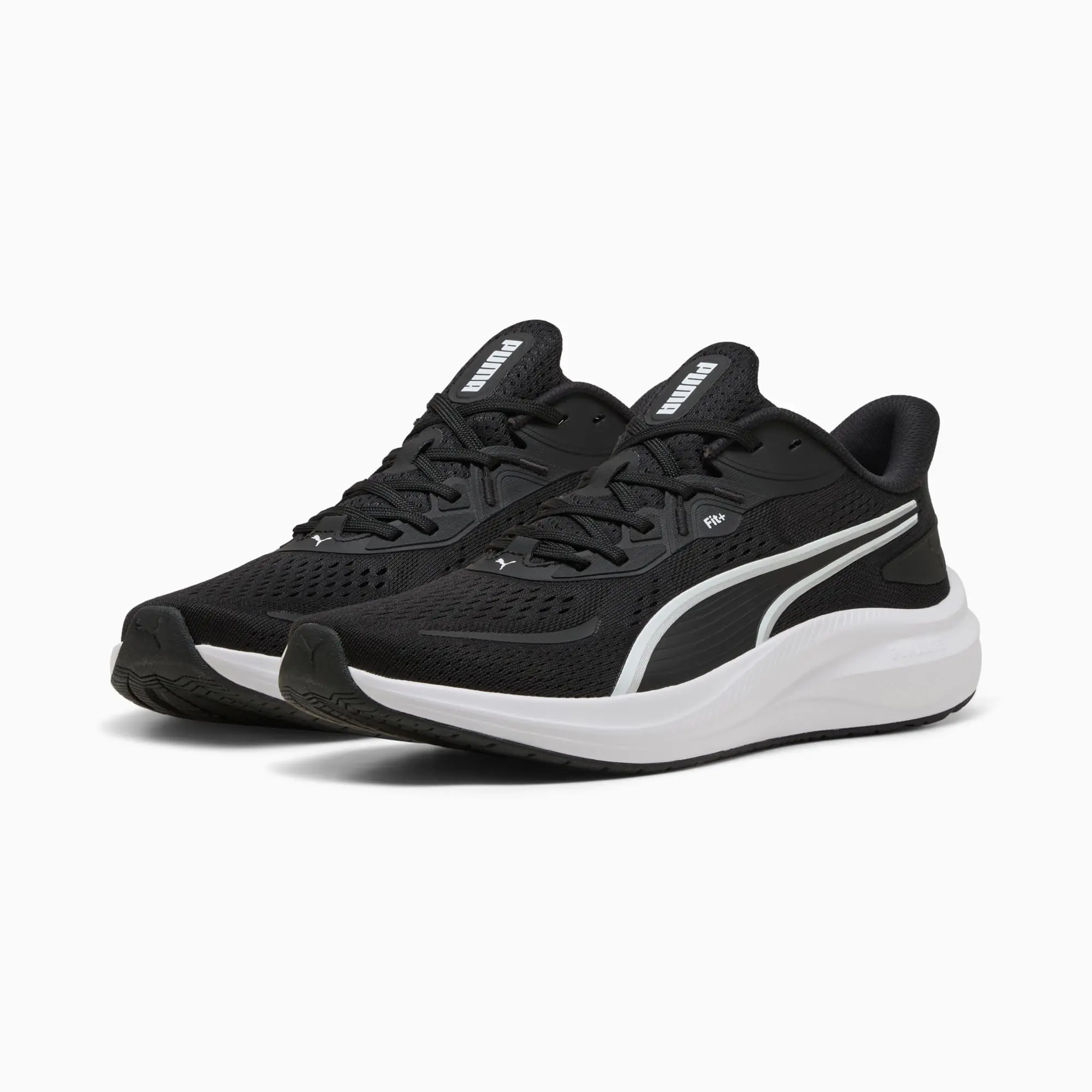PUMA Skyrocket Lite 2 Running Shoes Unisex, Black/White/Silver, size 10