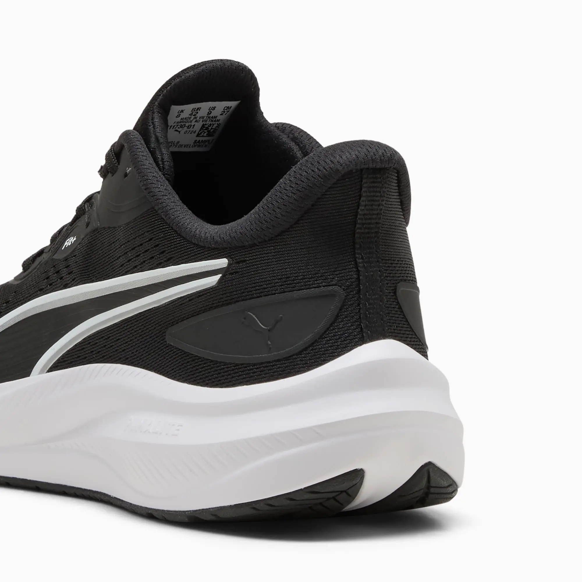 PUMA Skyrocket Lite 2 Running Shoes Unisex, Black/White/Silver, size 10
