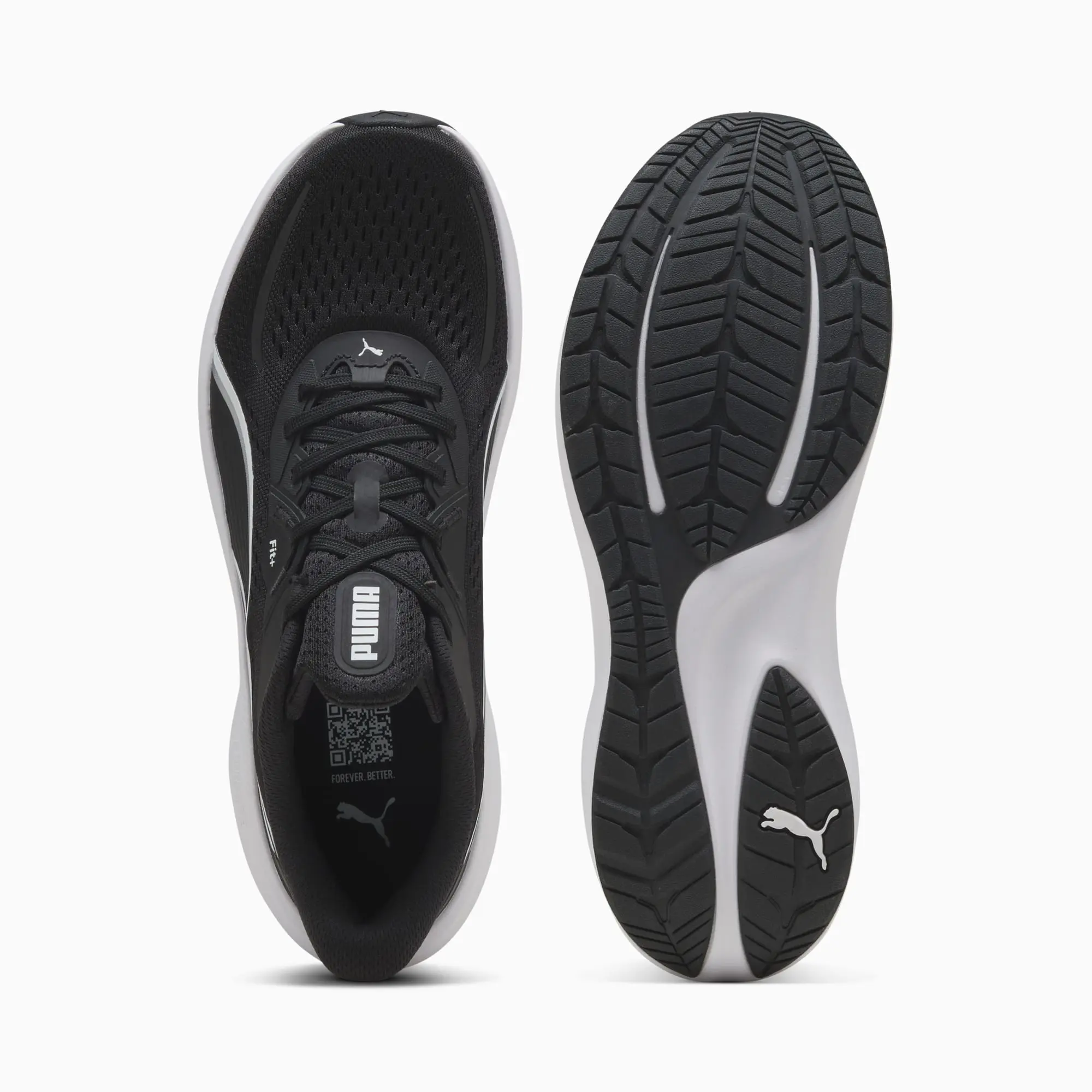 PUMA Skyrocket Lite 2 Running Shoes Unisex, Black/White/Silver, size 10