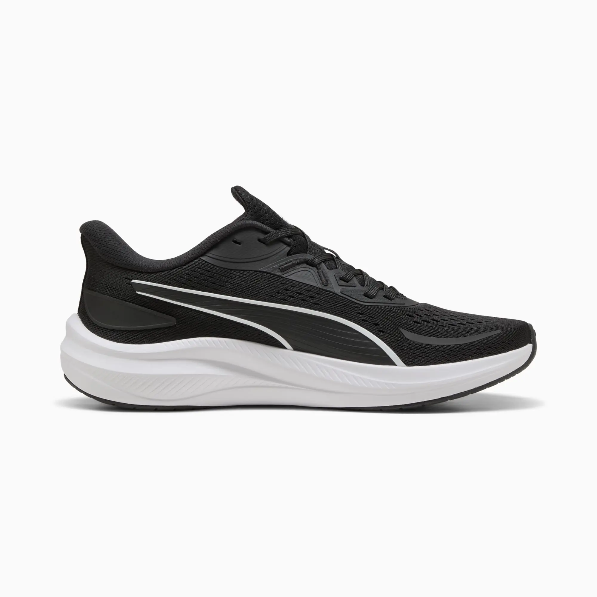 PUMA Skyrocket Lite 2 Running Shoes Unisex, Black/White/Silver, size 10