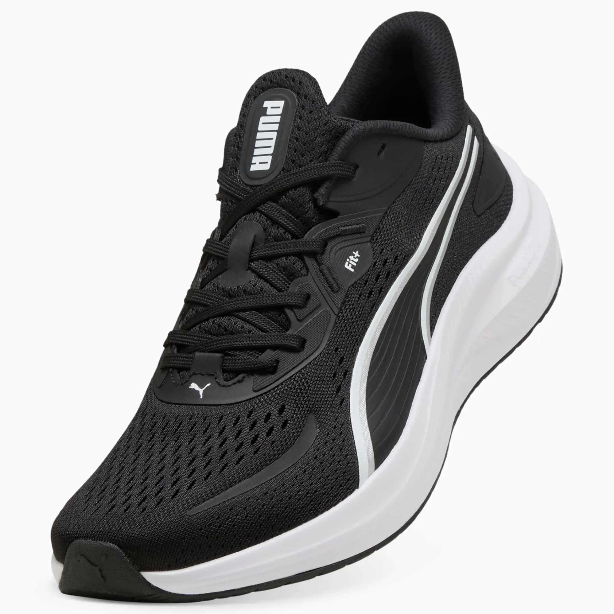 PUMA Skyrocket Lite 2 Running Shoes Unisex, Black/White/Silver, size 10