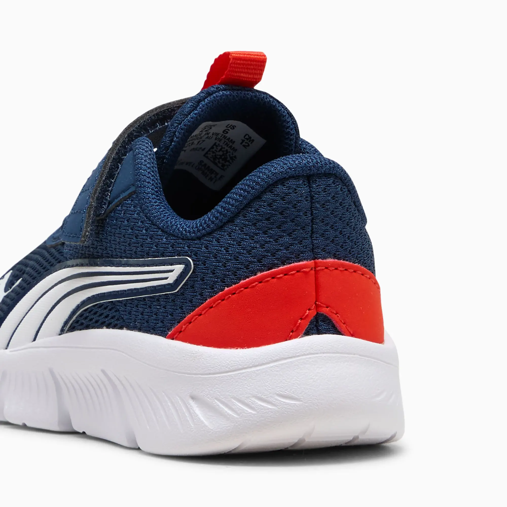 PUMA Flexfocus Modern Sneakers Toddler, Persian Blue/Fierce Red/White, size 3