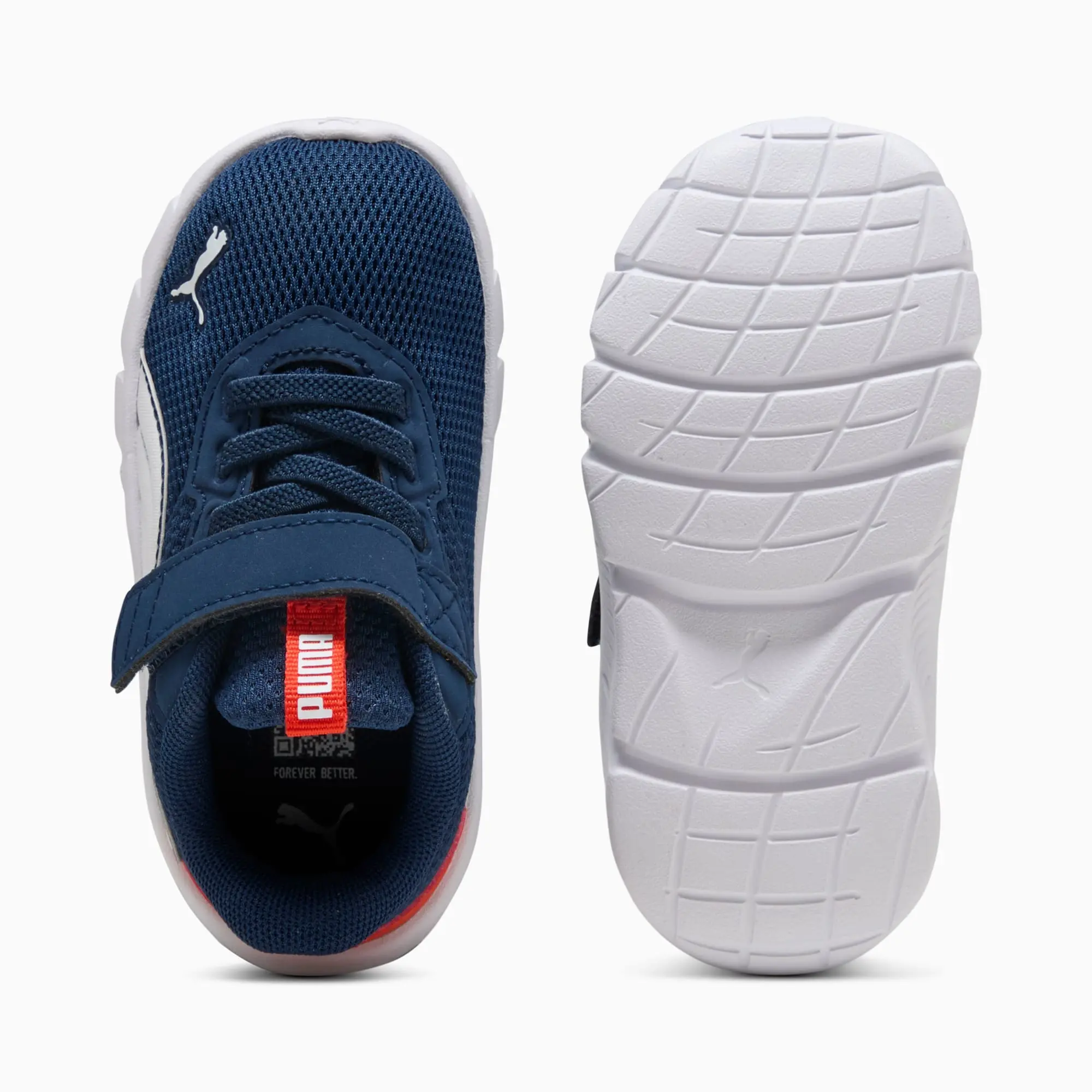PUMA Flexfocus Modern Sneakers Toddler, Persian Blue/Fierce Red/White, size 3