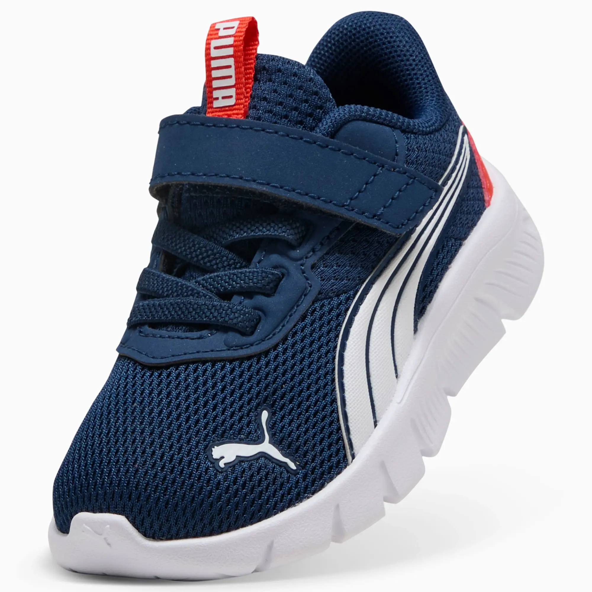 PUMA Flexfocus Modern Sneakers Toddler, Persian Blue/Fierce Red/White, size 3