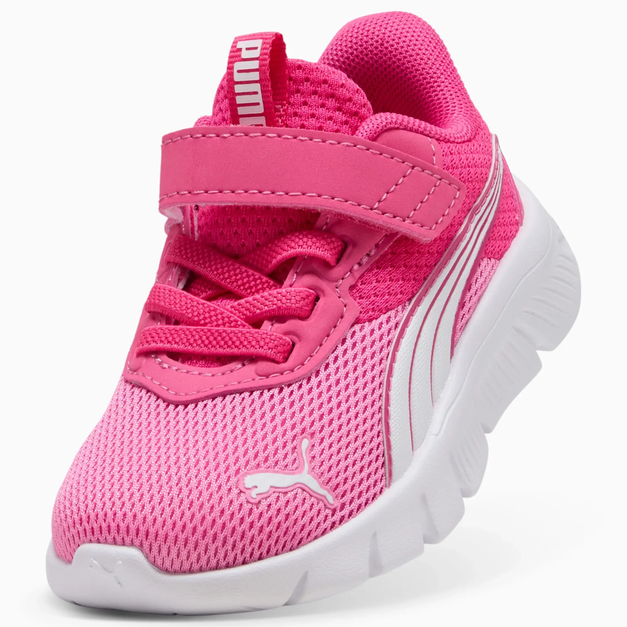 PUMA Flexfocus Modern Sneakers Toddler, Glowing Pink/Posie Pink/White, size 3