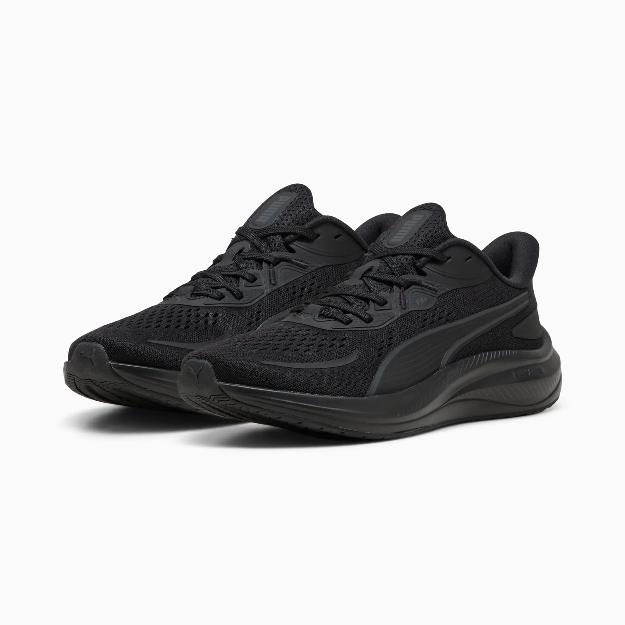 PUMA Skyrocket Lite 2 Running Shoes Unisex, Black/Matte Silver, size 10