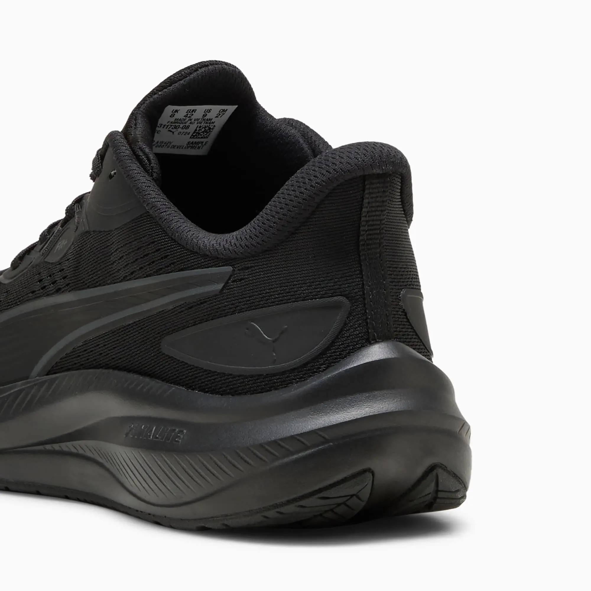 PUMA Skyrocket Lite 2 Running Shoes Unisex, Black/Matte Silver, size 10