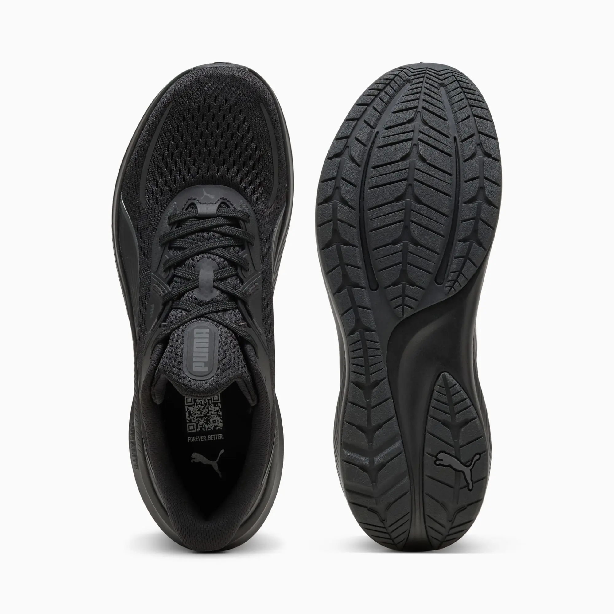 PUMA Skyrocket Lite 2 Running Shoes Unisex, Black/Matte Silver, size 10