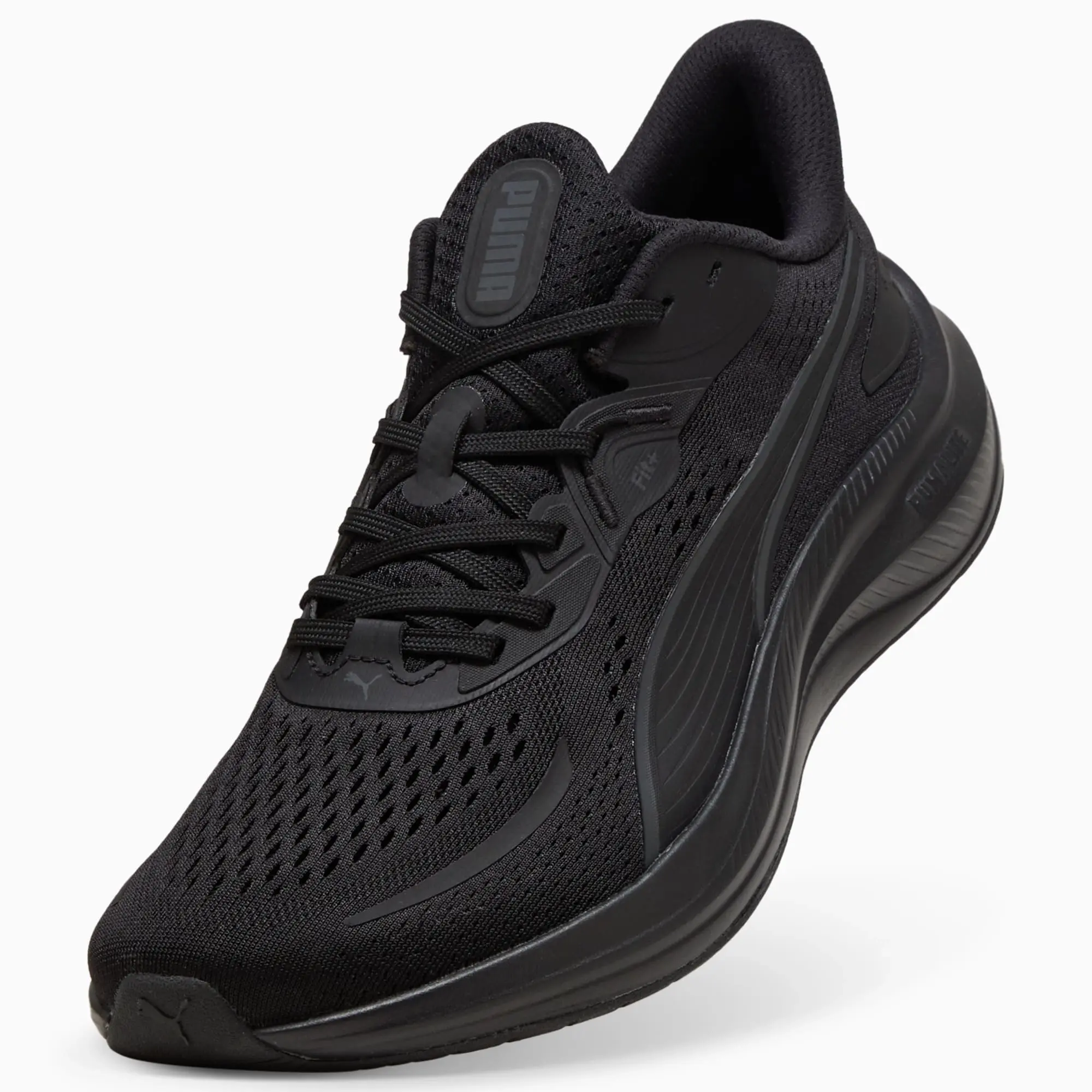 PUMA Skyrocket Lite 2 Running Shoes Unisex, Black/Matte Silver, size 10