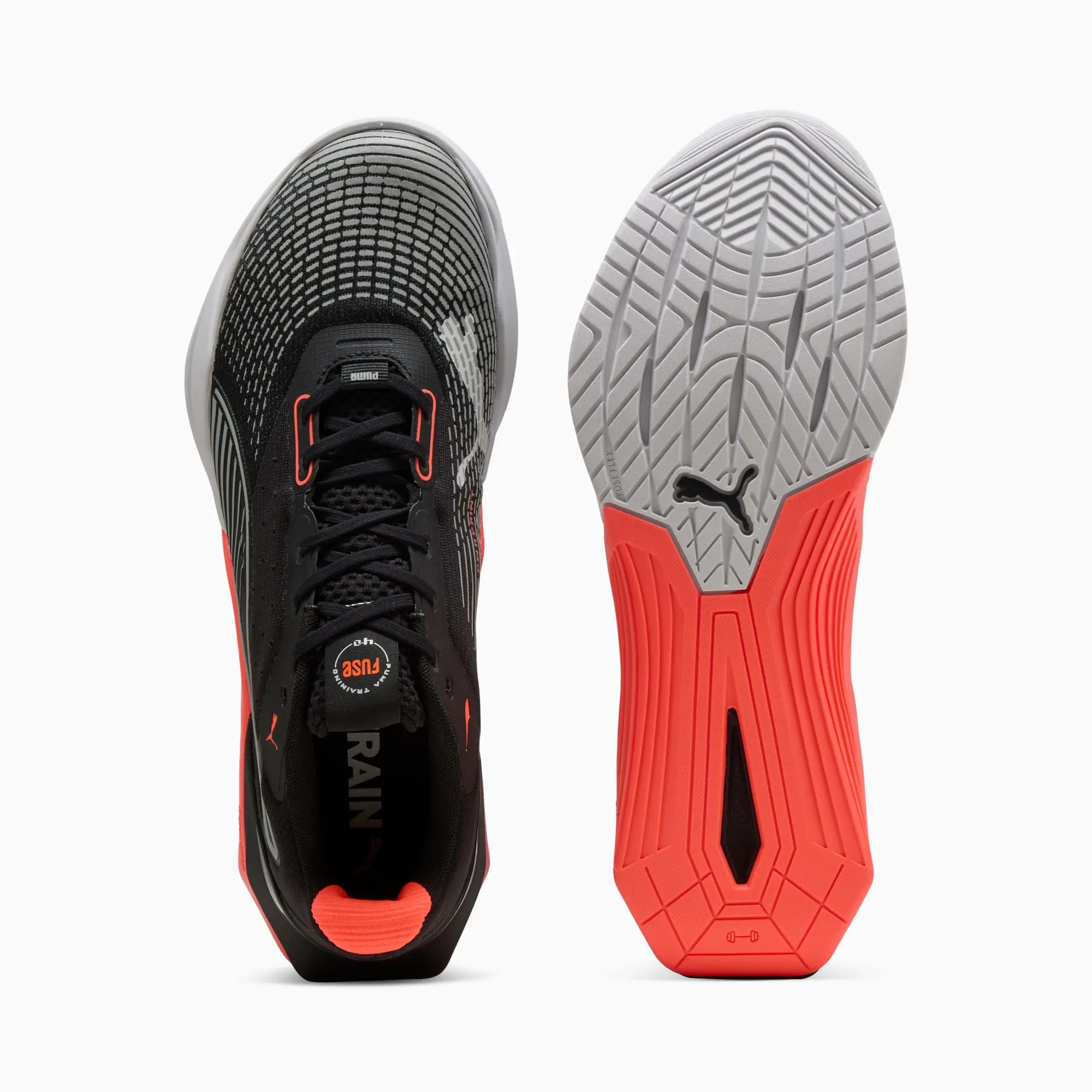 PUMA Fuse 4.0 Sneakers Unisex, Black/White/Glowing Red, size 10