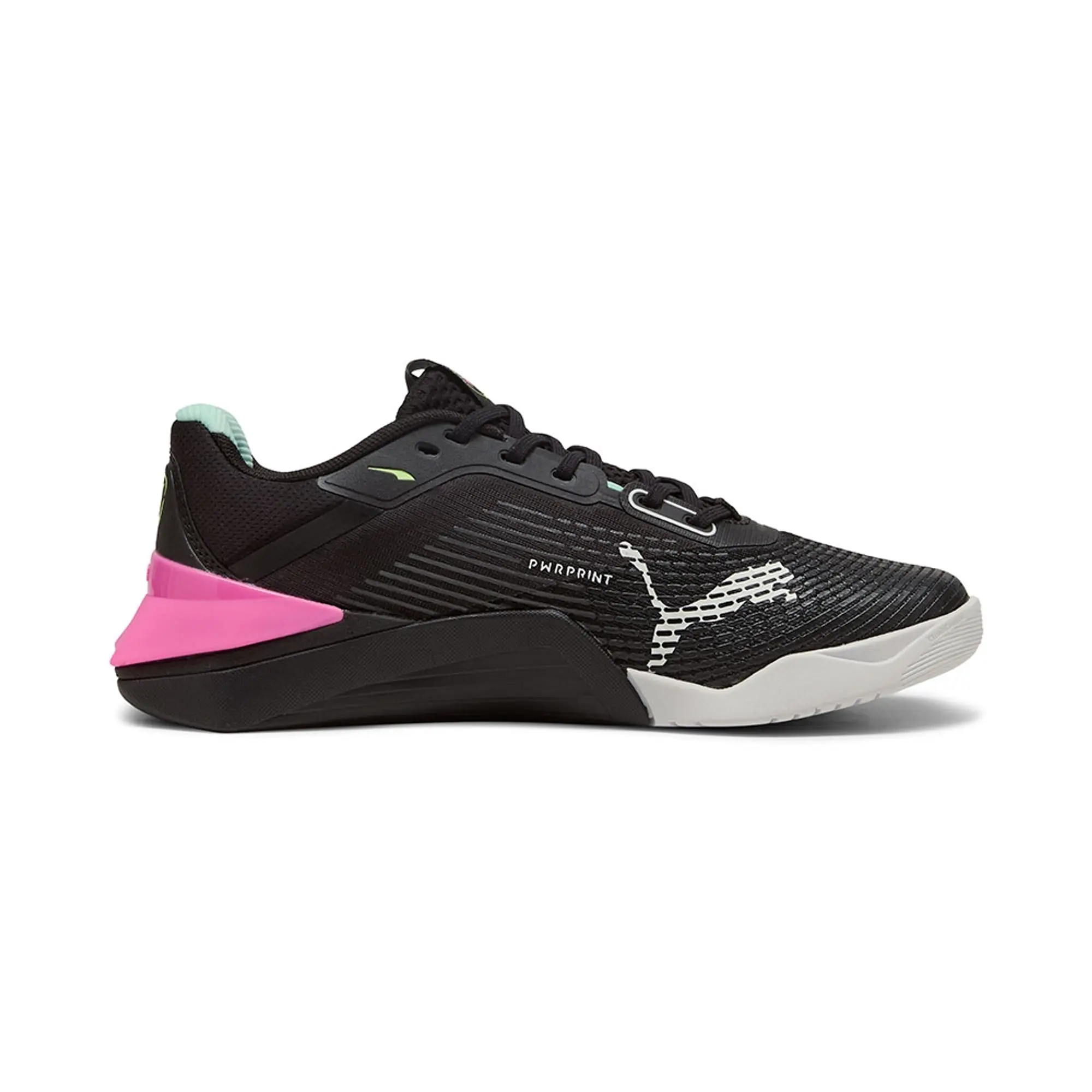 PUMA Fuse 4.0 Sneakers Women, Black/Pink Pixel/Mint Melt, size 3