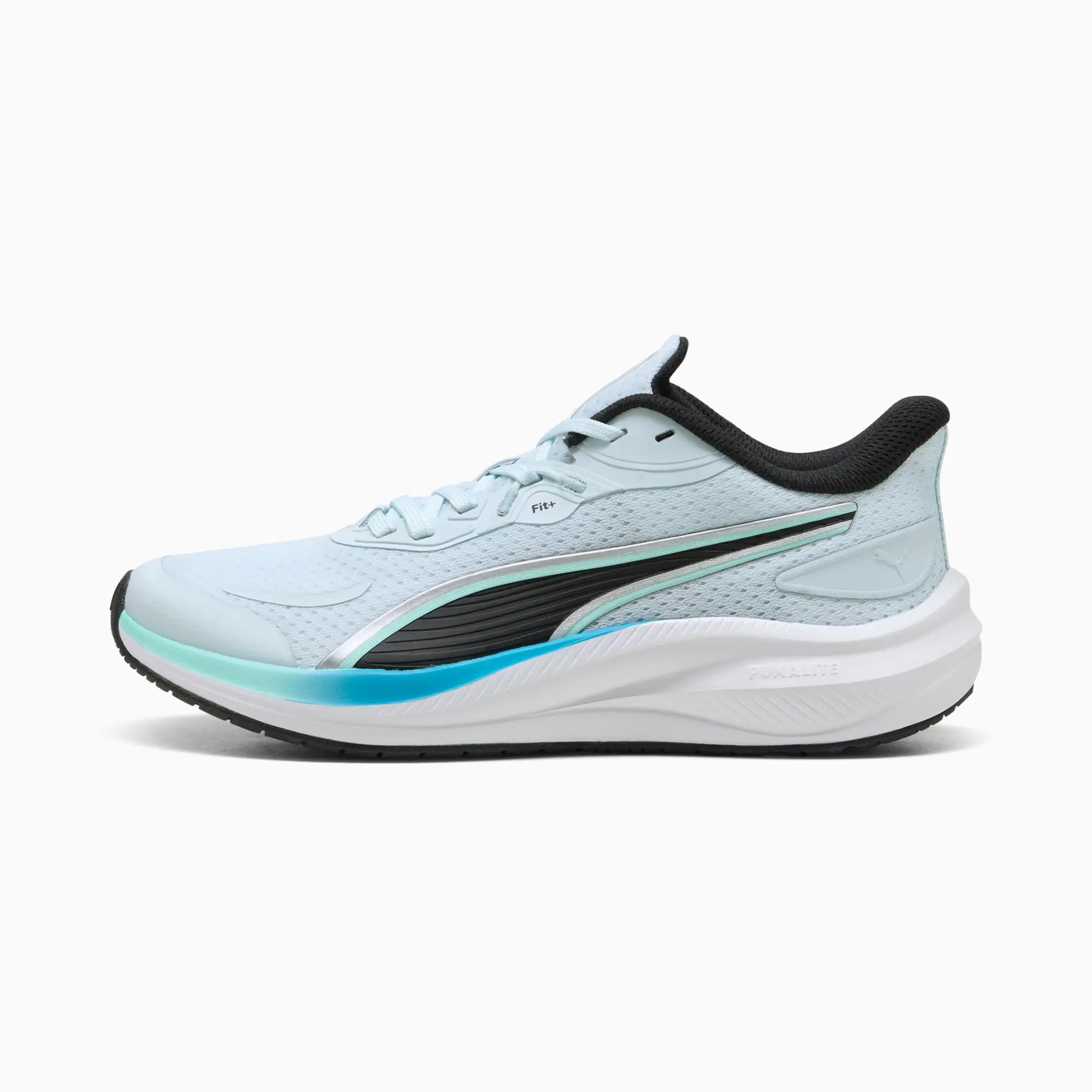 PUMA Skyrocket Lite 2 Shoes Youth, Sea Glass/Black/Speed Blue, size 3