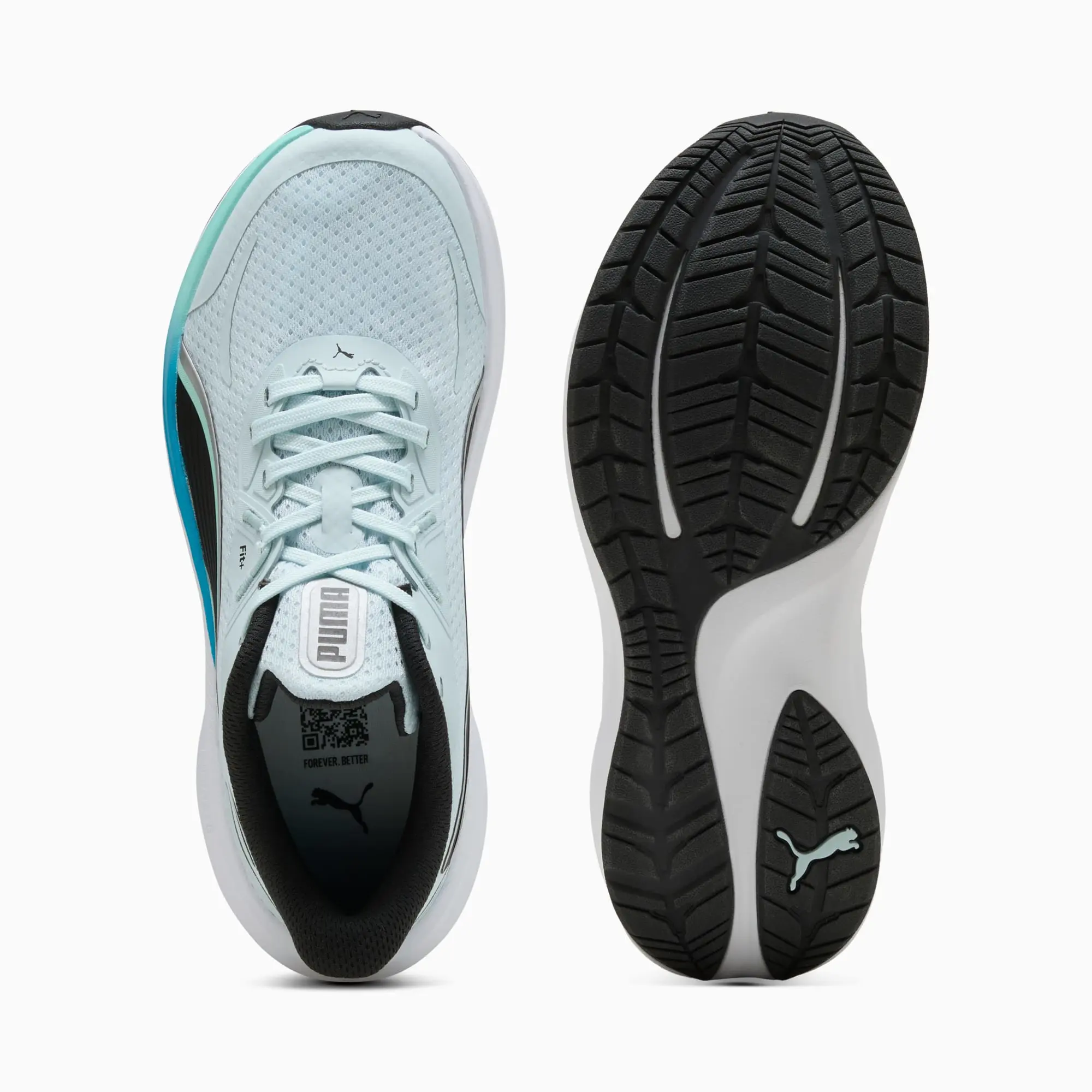 PUMA Skyrocket Lite 2 Shoes Youth, Sea Glass/Black/Speed Blue, size 3