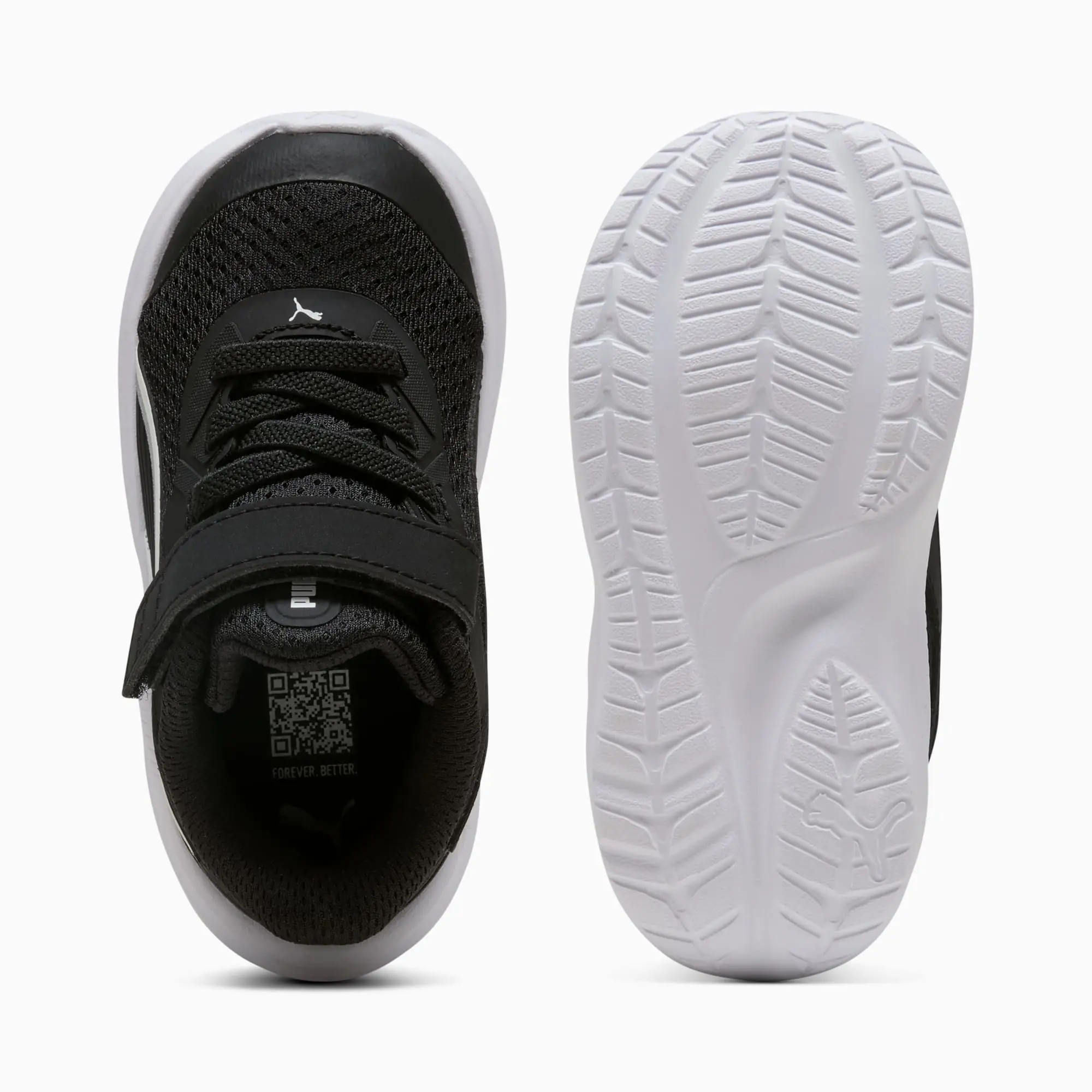 PUMA Skyrocket 2 Sneakers Toddlers, Black/White/Silver, size 3