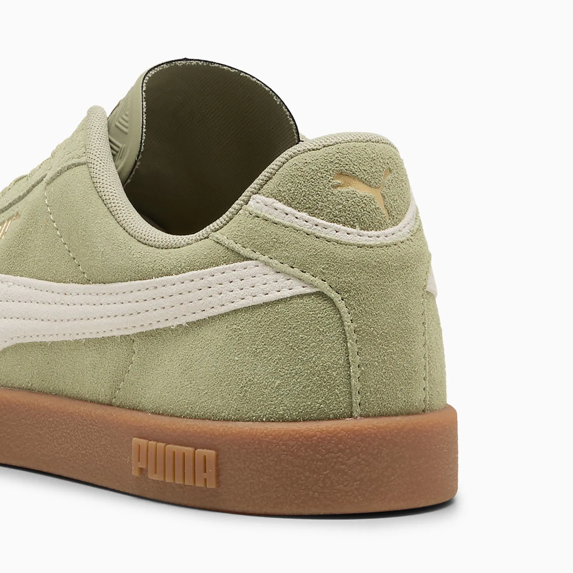 PUMA Club II Era Suede Sneakers Unisex, Lux Army/Frosted Ivory, size 10
