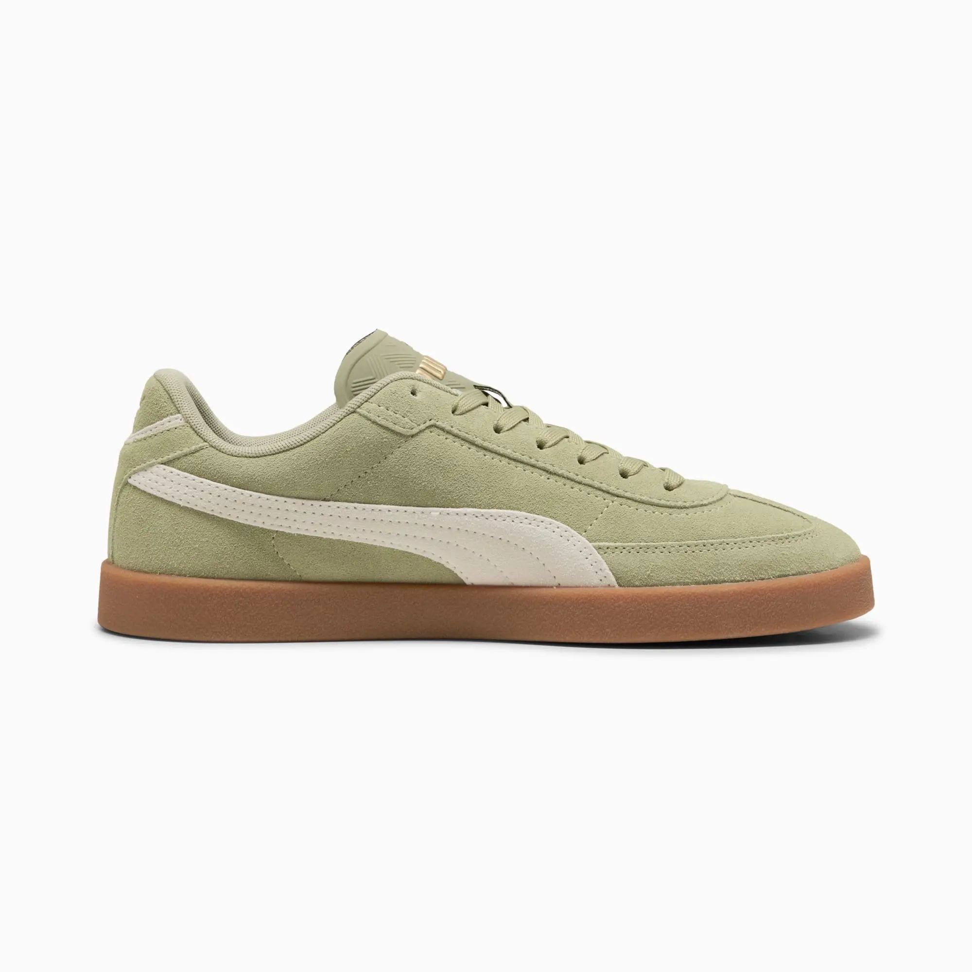 PUMA Club II Era Suede Sneakers Unisex, Lux Army/Frosted Ivory, size 10