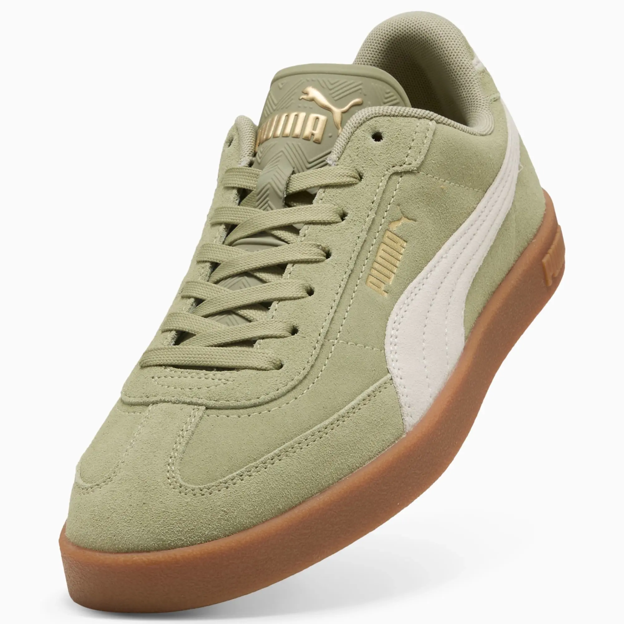 PUMA Club II Era Suede Sneakers Unisex, Lux Army/Frosted Ivory, size 10