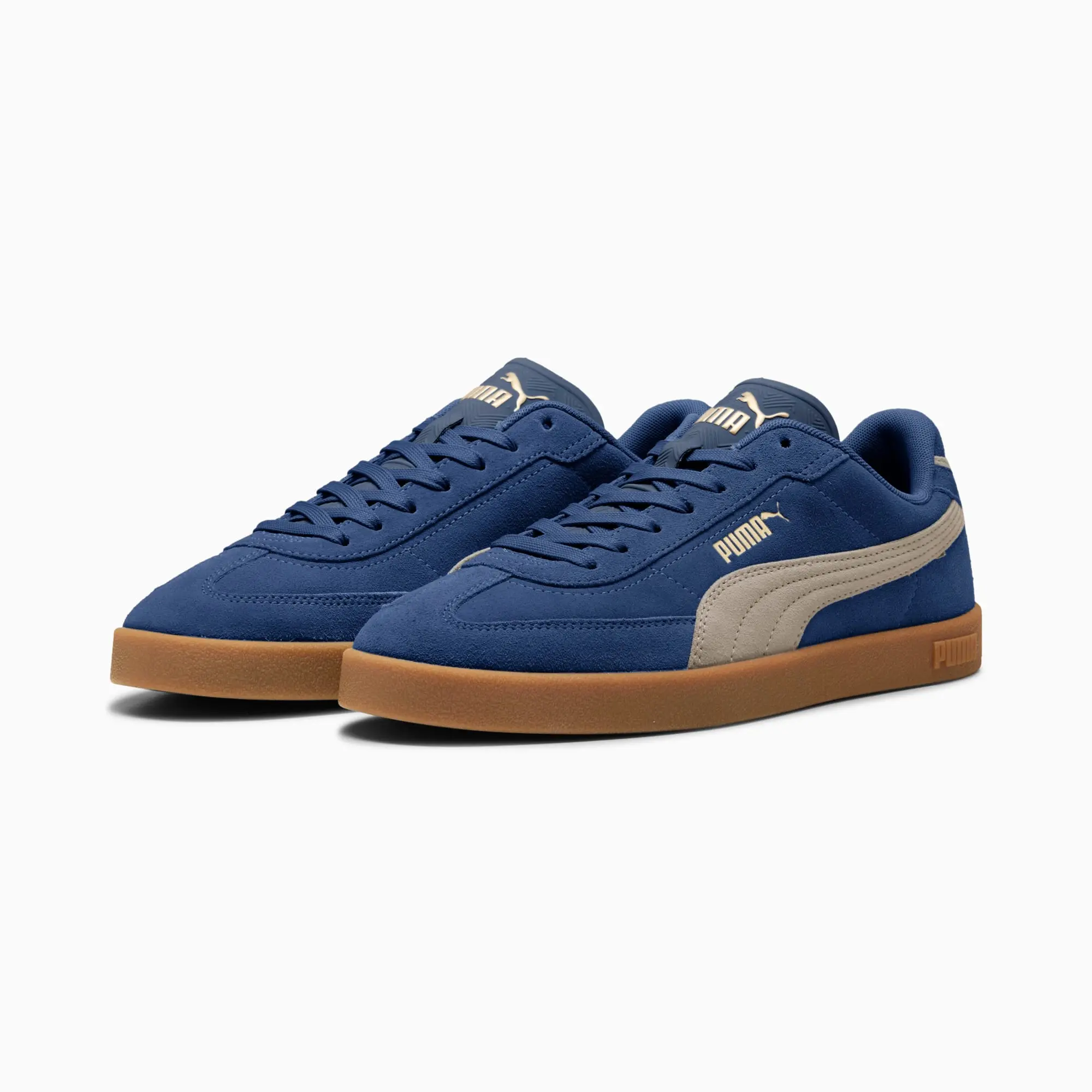 PUMA Club II Era Suede Sneakers Unisex, Persian Blue/Desert Dust, size 10
