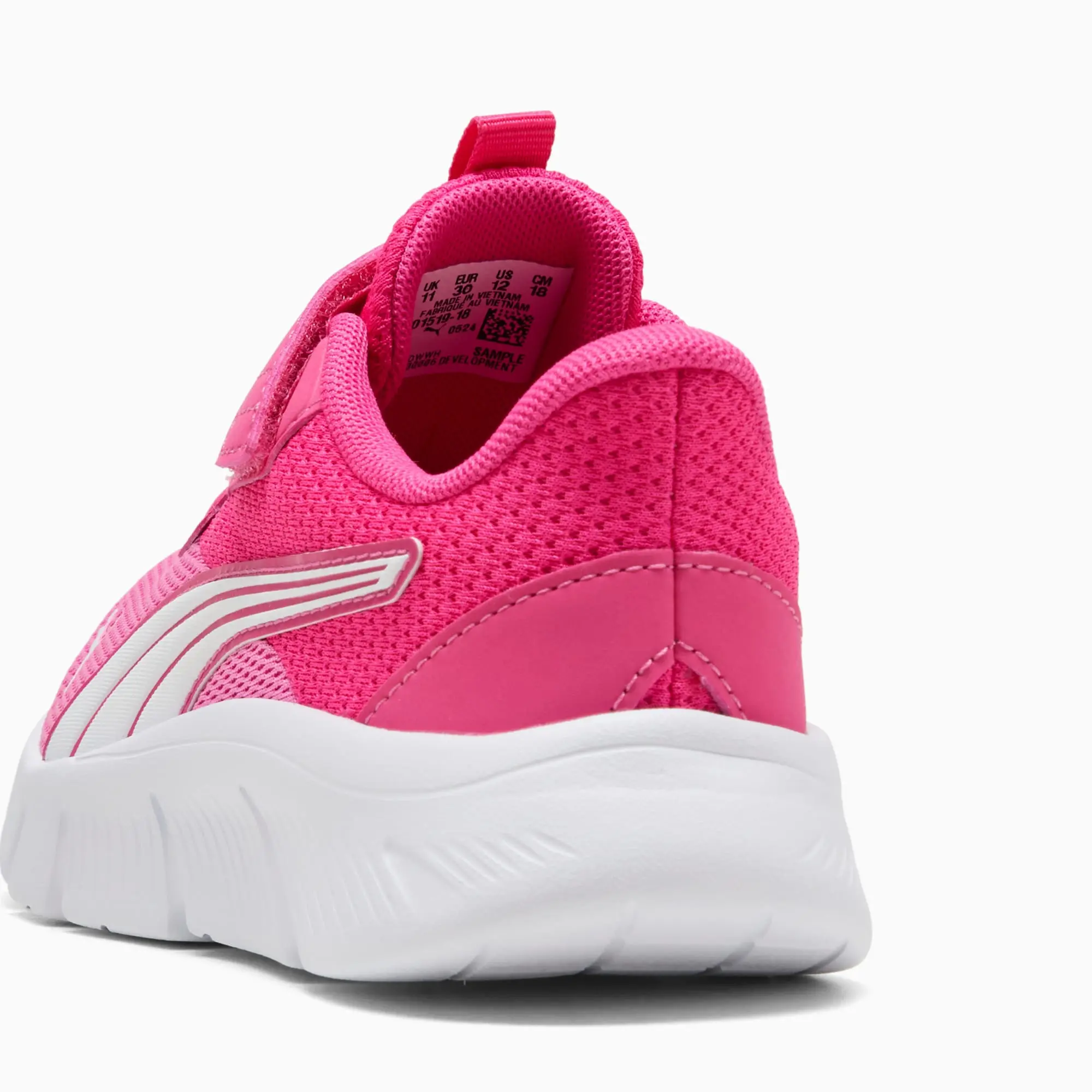 PUMA Flexfocus Modern Running Shoes Kids, Glowing Pink/Posie Pink/White, size 1